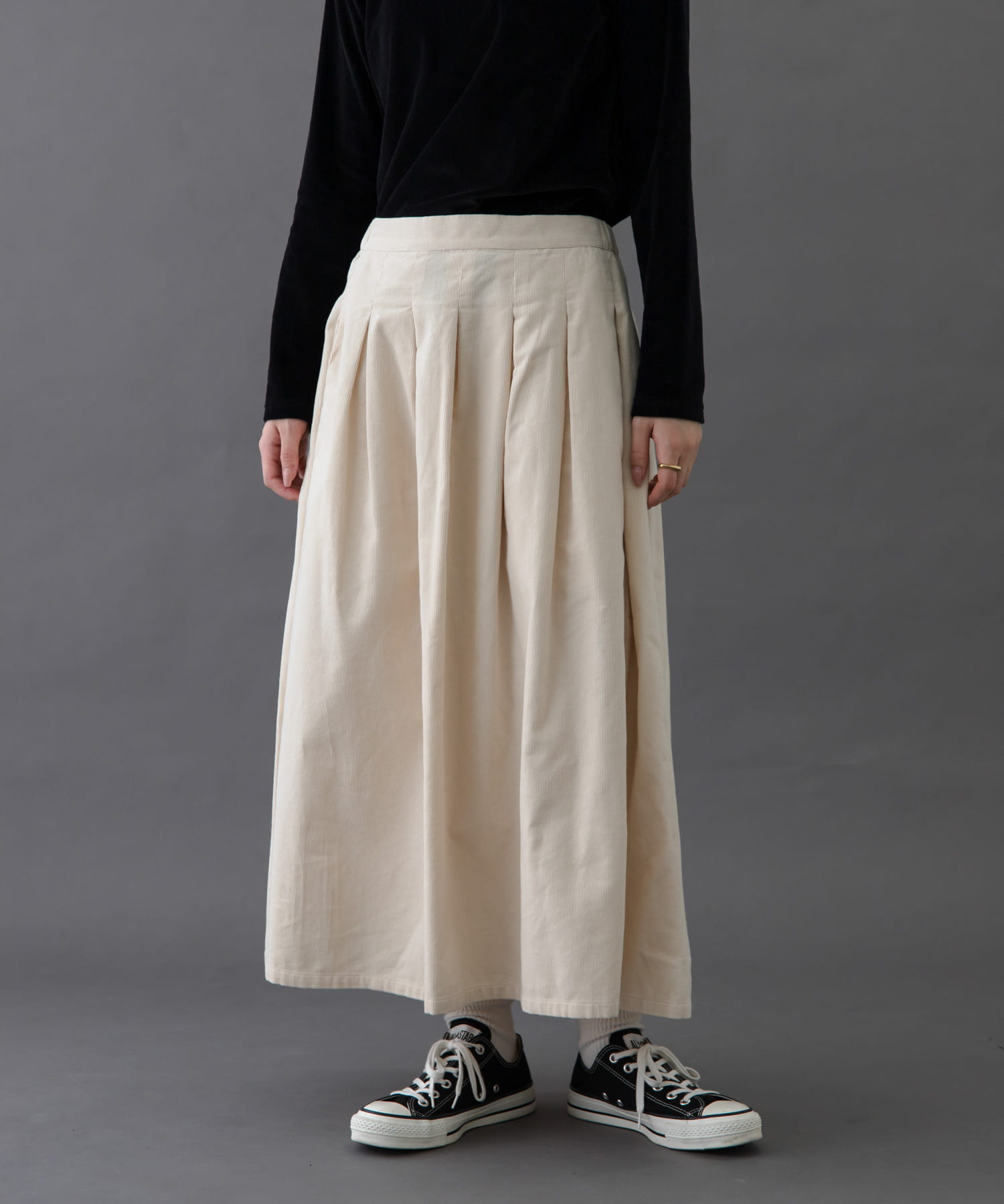 FORK&SPOON　コーデュロイスカート