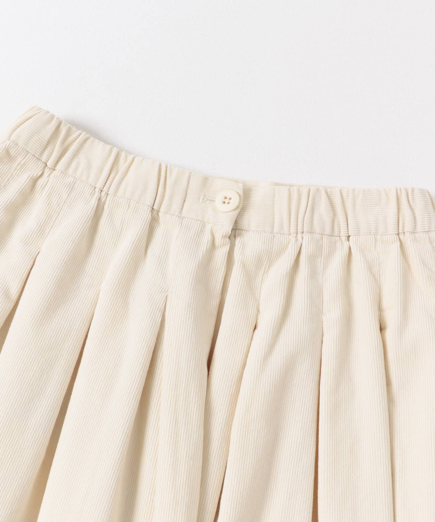 FORK&SPOON　コーデュロイスカート IVORY 1