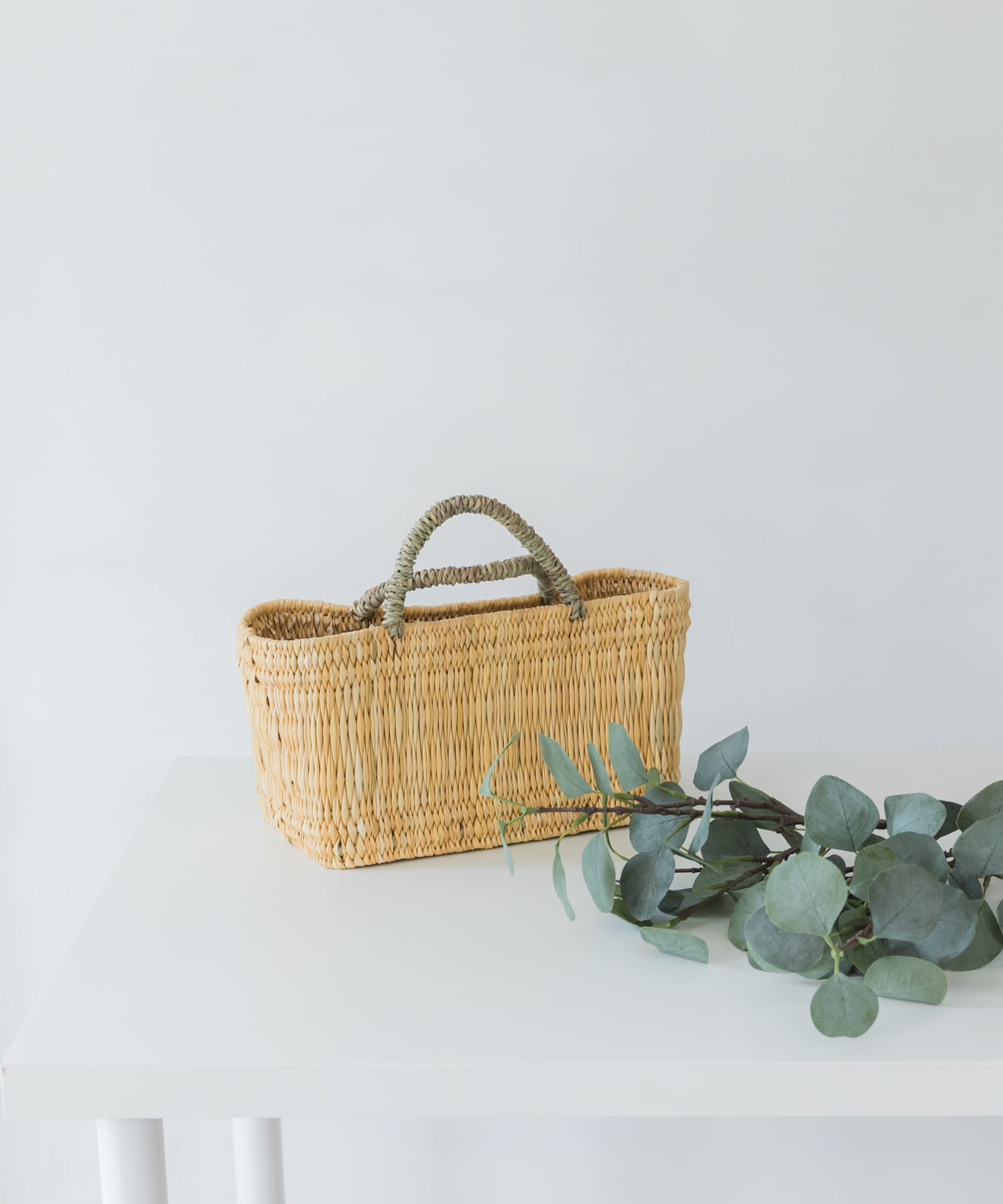 アフリカンスクエア　ストロー横長かごS