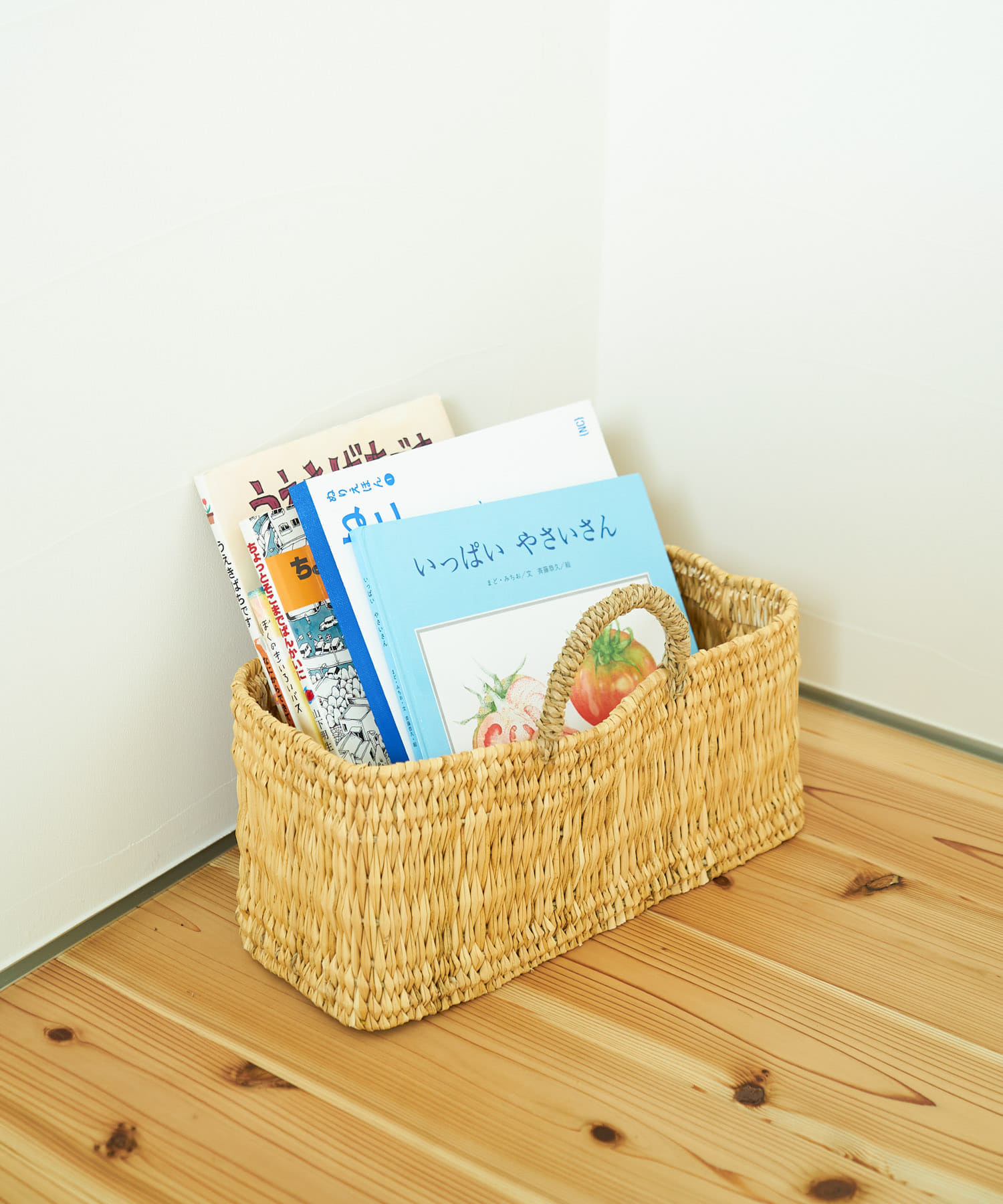 アフリカンスクエア　ストロー横長かごS S S