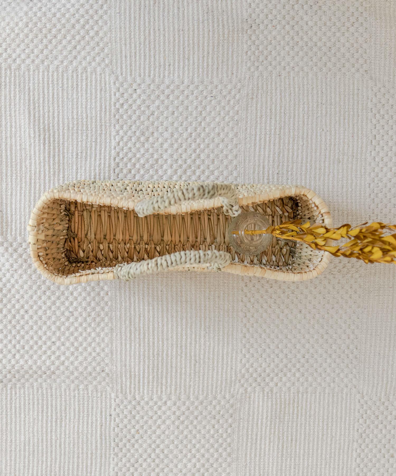 アフリカンスクエア　ストロー横長かごS S S