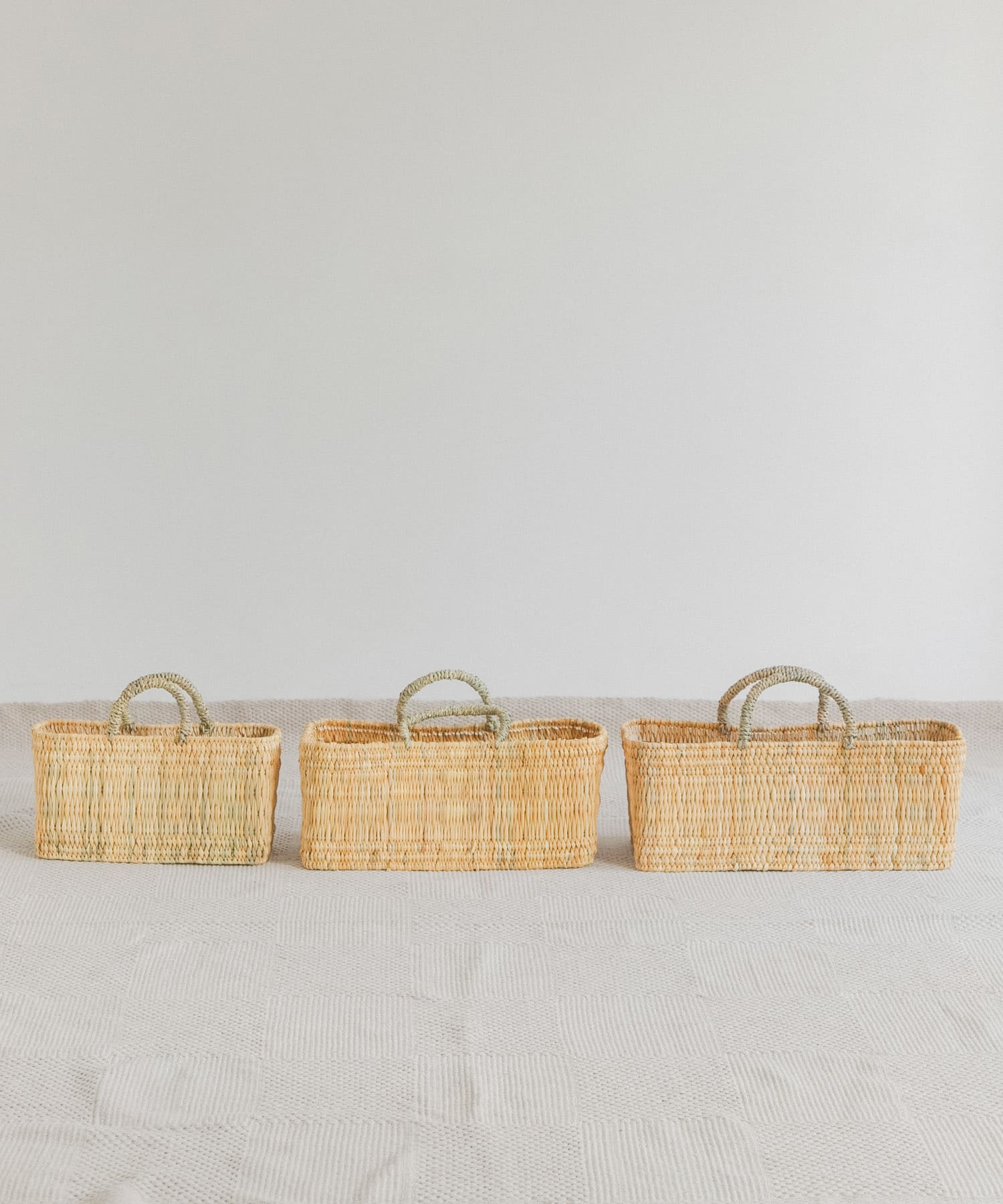 アフリカンスクエア　ストロー横長かごS S S