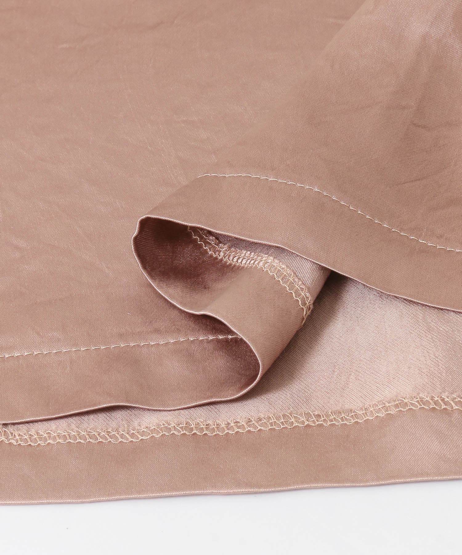 thint　クラッシュサテンサロペット PINK BEIGE one