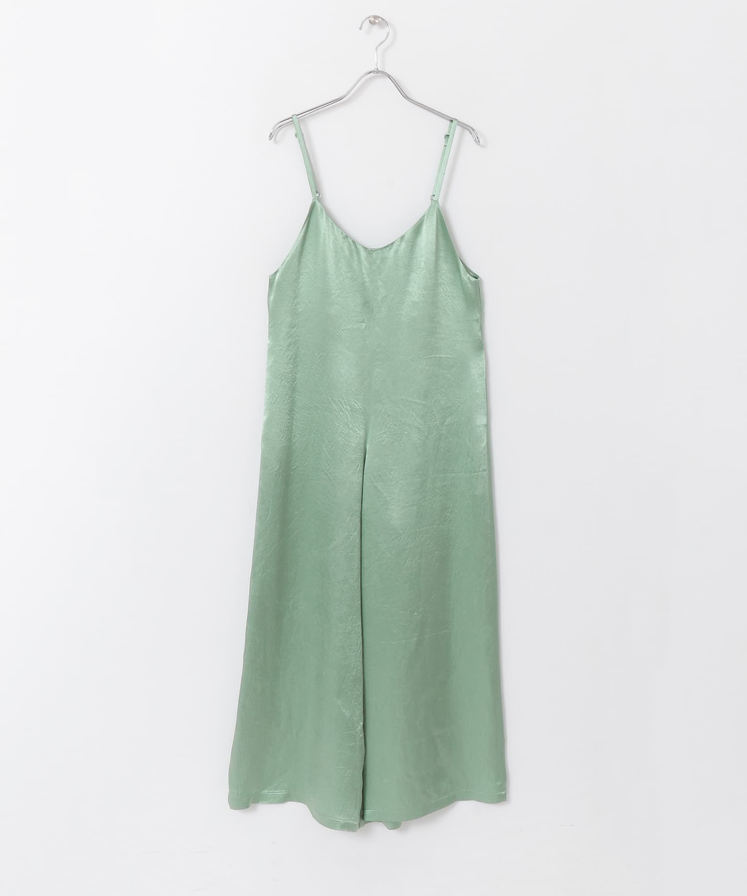 thint　クラッシュサテンサロペット MINT one