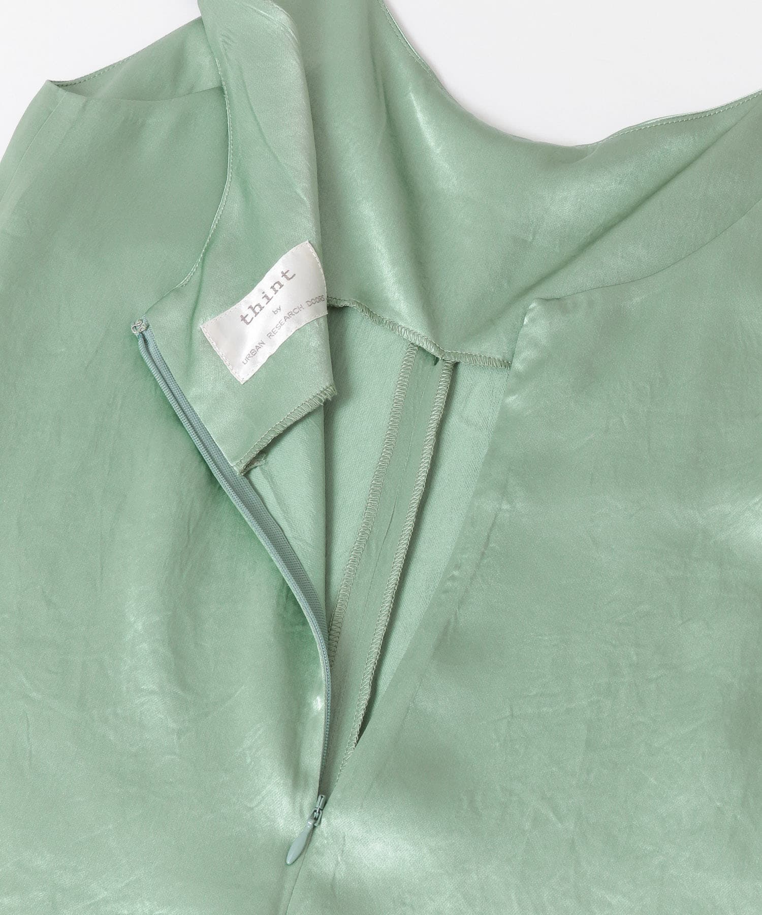 thint　クラッシュサテンサロペット MINT one