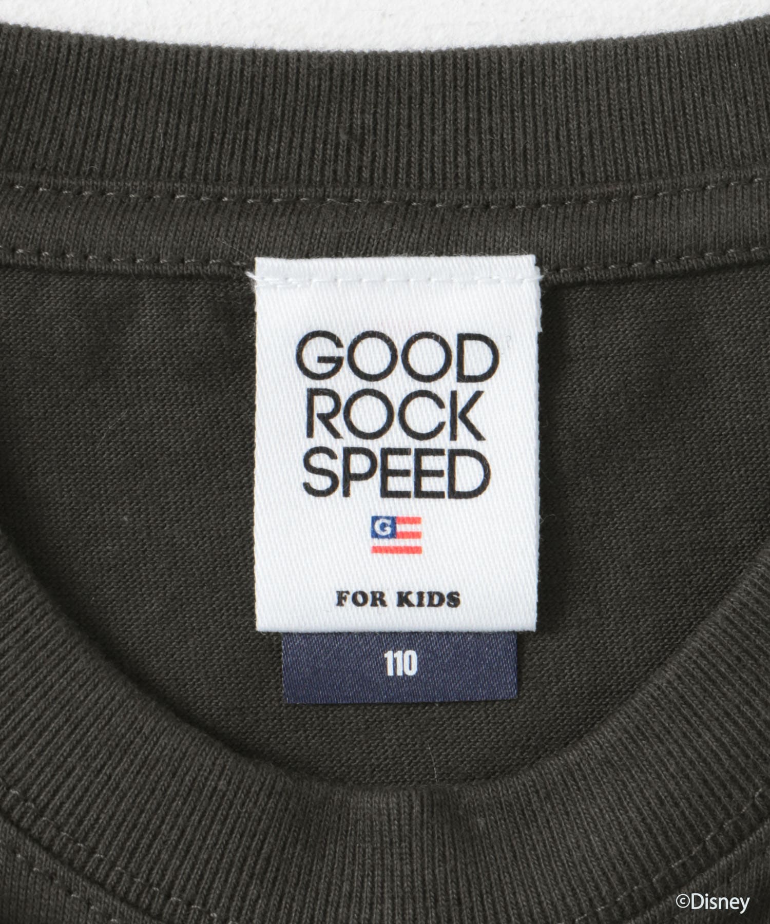 GOOD ROCK SPEED　Disney / Tシャツ スミクロ 110