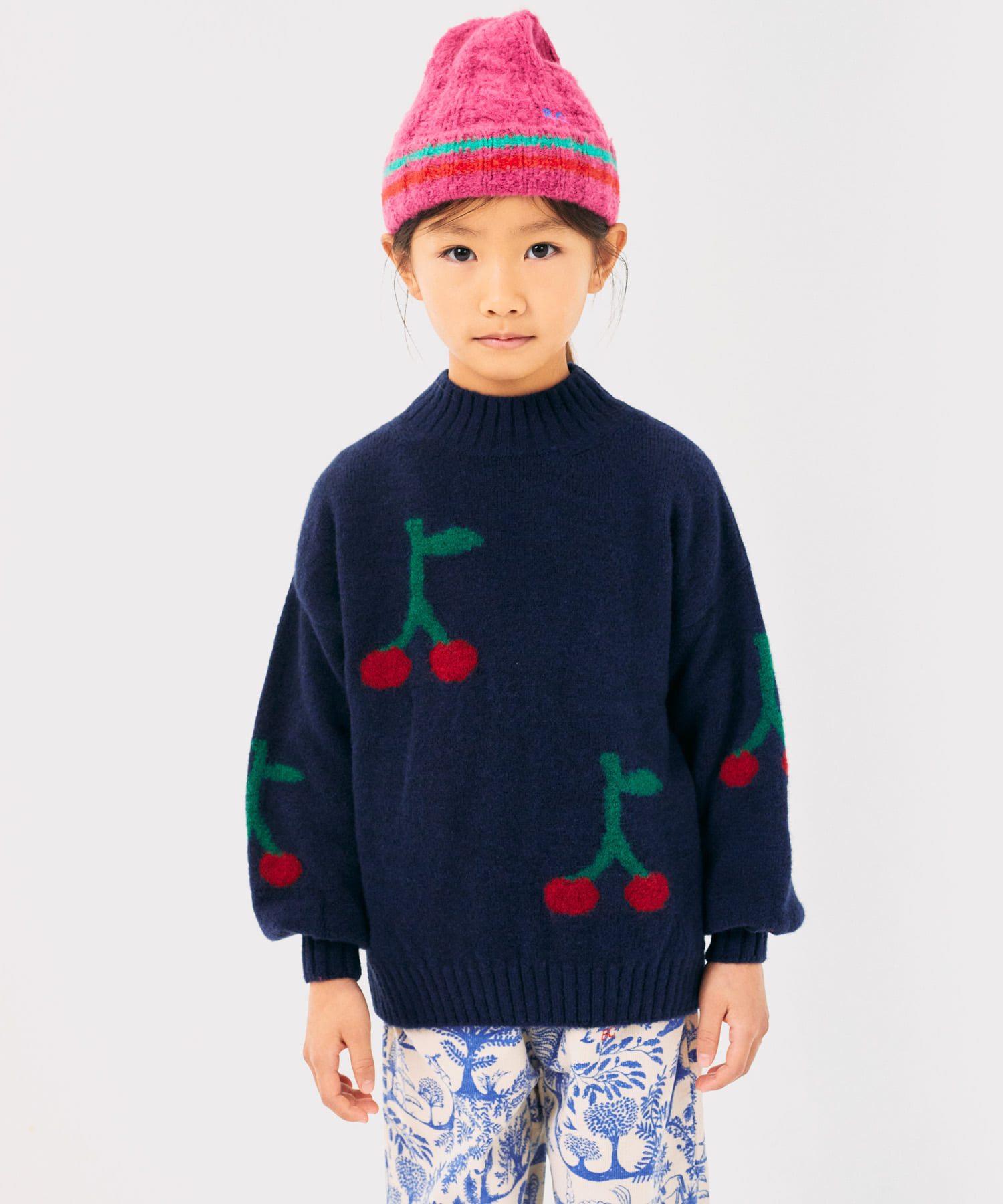 BOBO CHOSES　over turtle neck(KIDS) NAVY 100