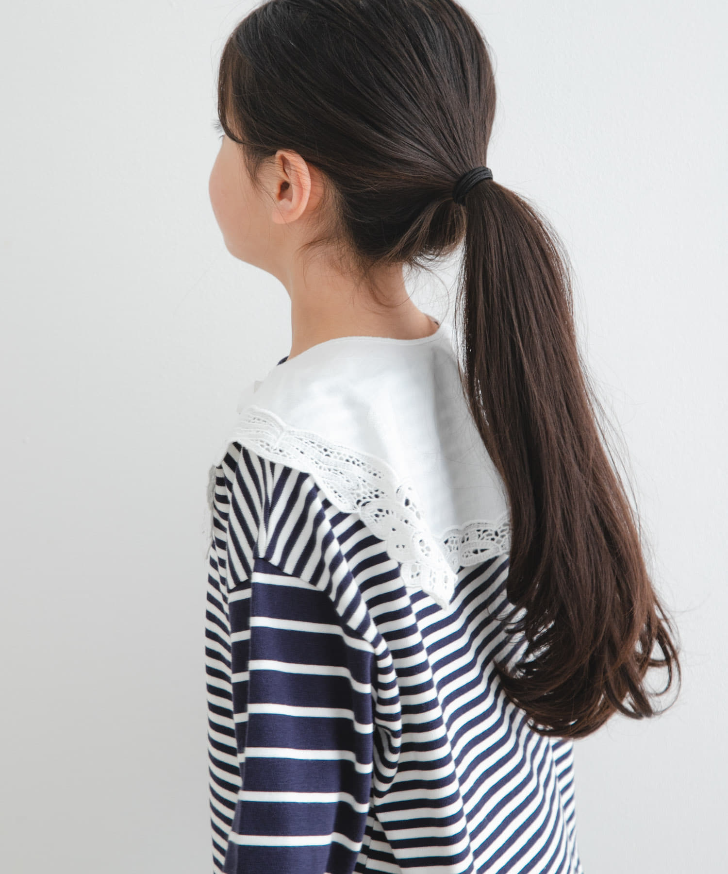 ジュース　Pure white lace collar sailor white FREE