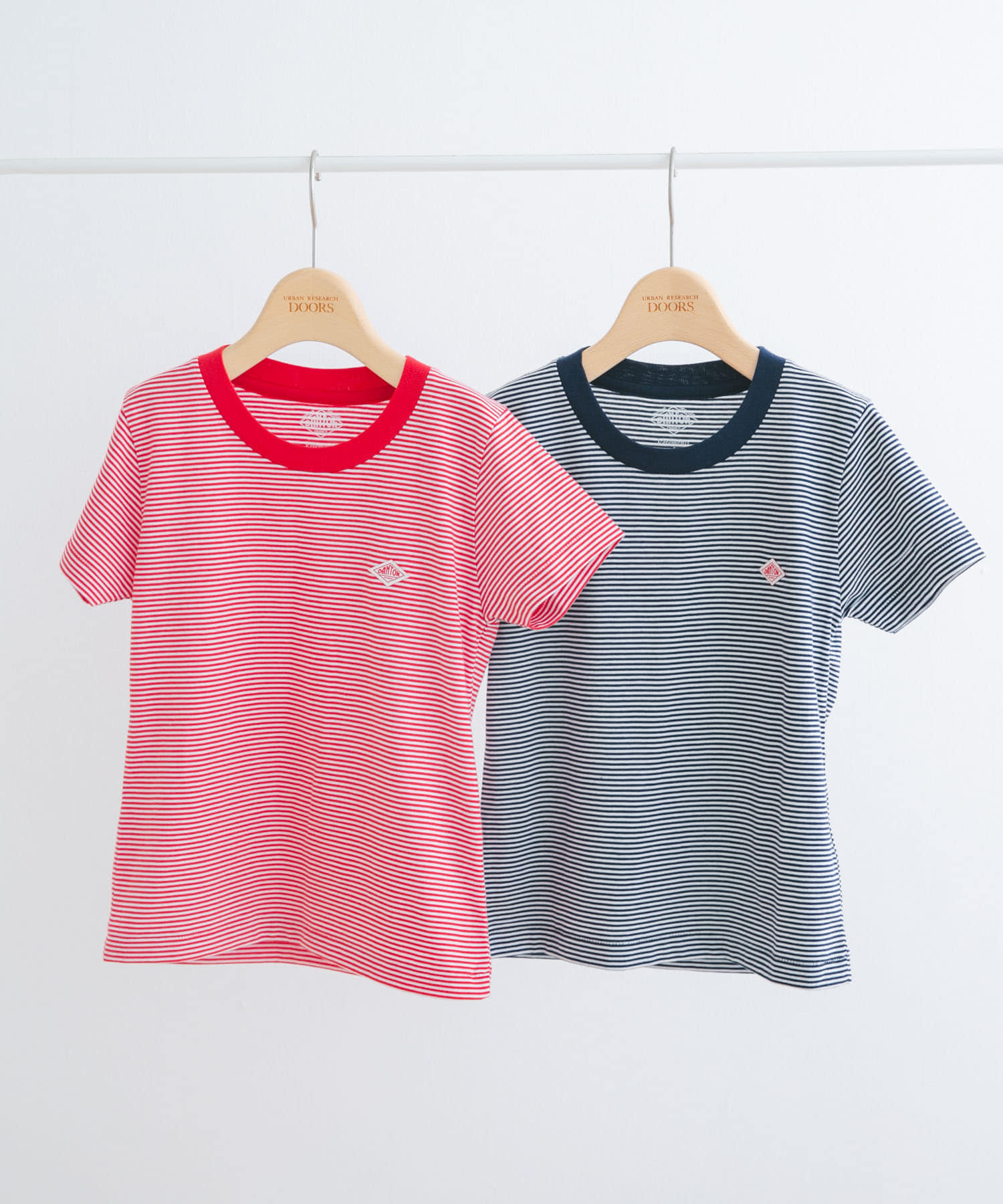 DANTON　KIDS T/C INNER T-SHIRTS(KIDS) RED×WHT 115