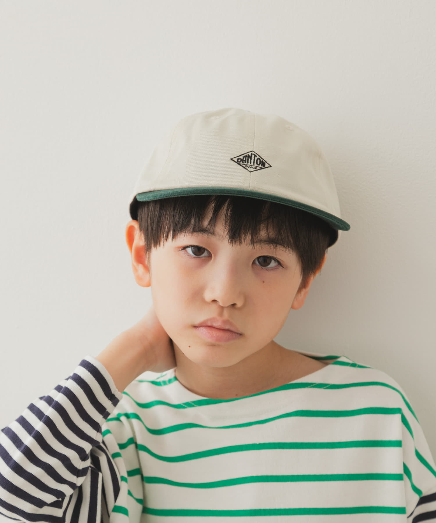 DANTON　KIDS 6PANEL2TONE CAP ECR×GRN -