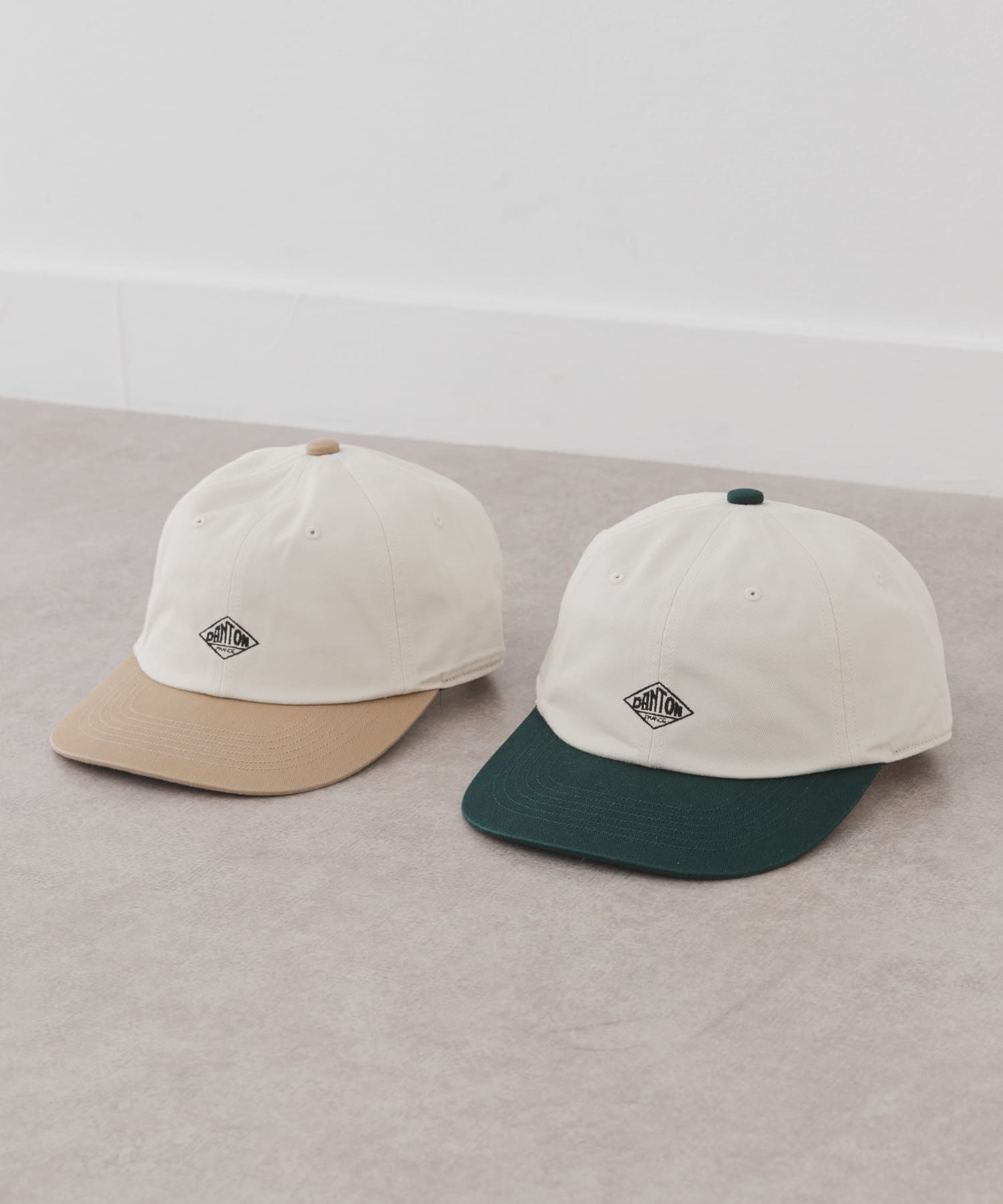 DANTON　KIDS 6PANEL2TONE CAP ECR×GRN -