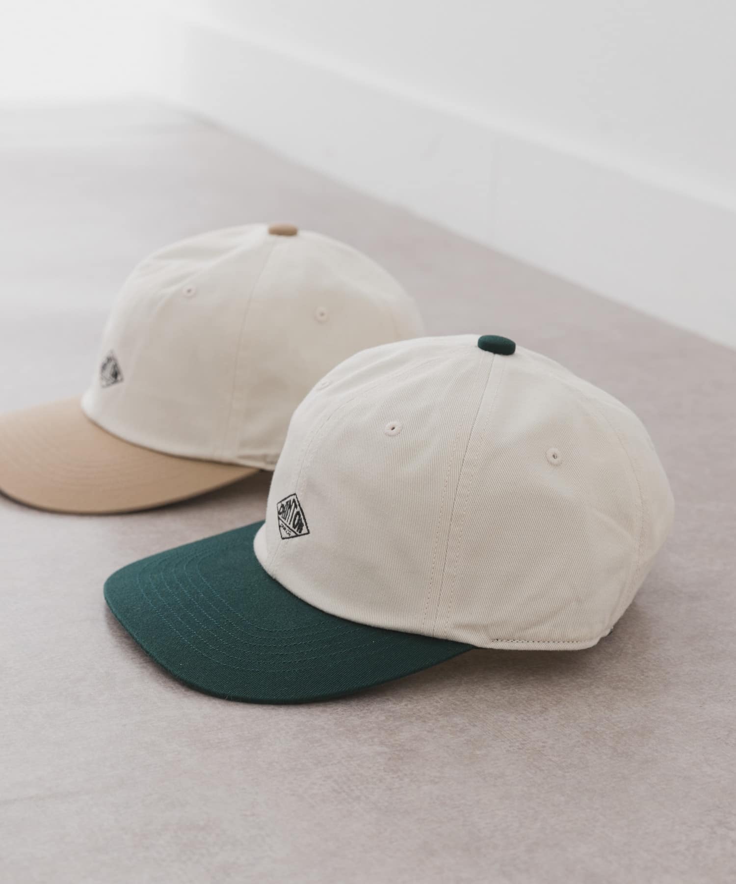 DANTON　KIDS 6PANEL2TONE CAP ECR×GRN -