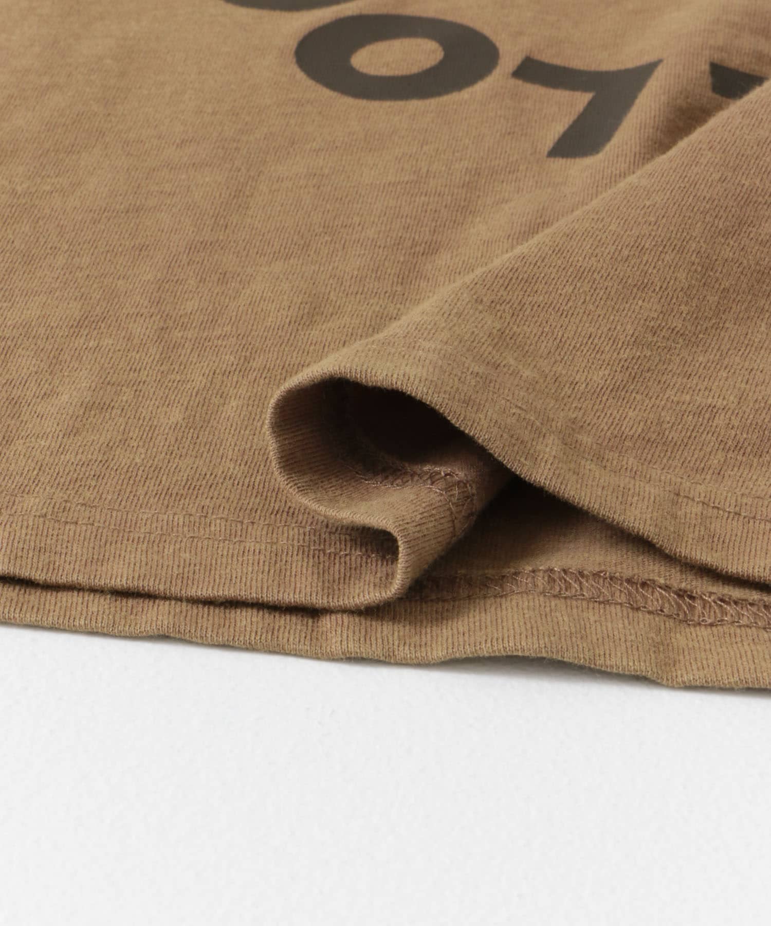 『別注』FRUIT OF THE LOOM×DOORS　サークルロゴ長袖Tシャツ(KIDS) BROWN 105