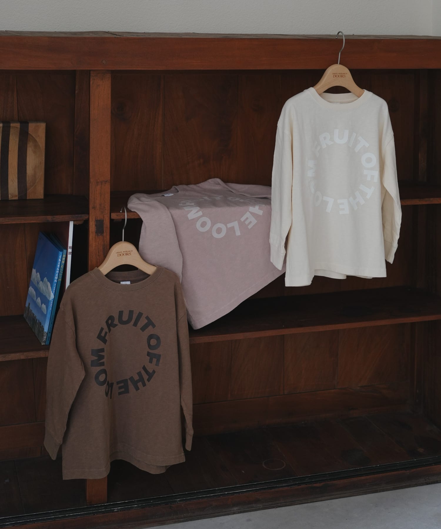 『別注』FRUIT OF THE LOOM×DOORS　サークルロゴ長袖Tシャツ(KIDS) OFF 135