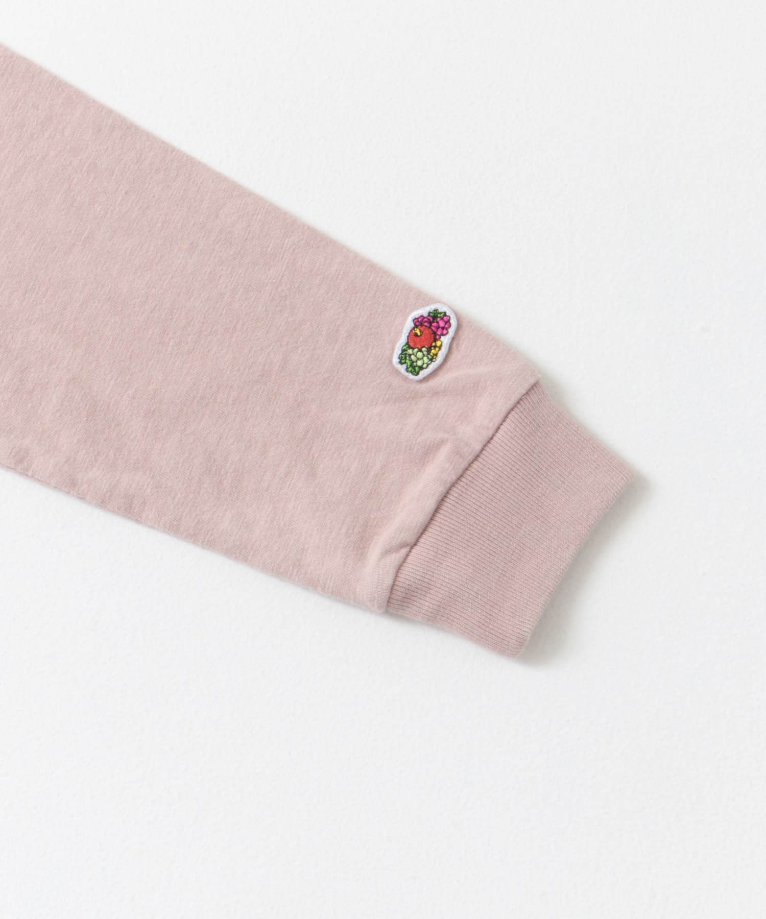 『別注』FRUIT OF THE LOOM×DOORS　サークルロゴ長袖Tシャツ(KIDS) PINK 105