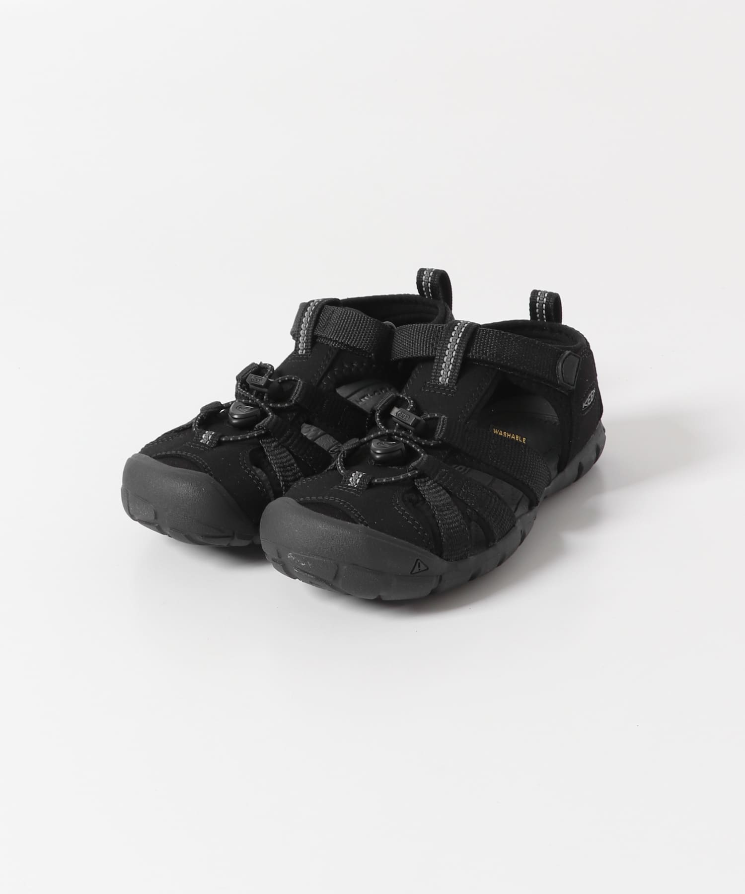 KEEN　SEACAMP II CNX(KIDS:20-22cm) BLACK/GREY 20