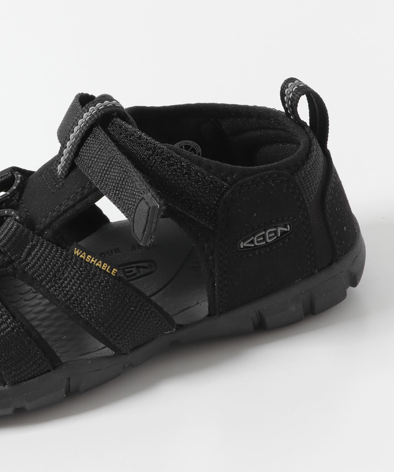 KEEN　SEACAMP II CNX(KIDS:20-22cm) BLACK/GREY 20