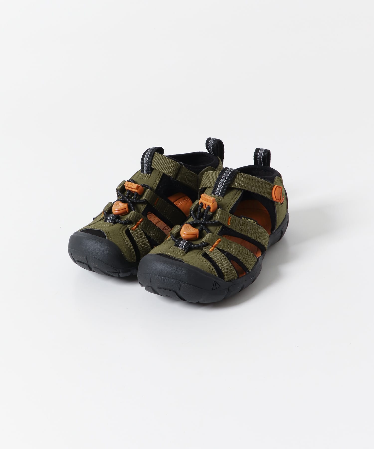 KEEN SEACAMP II CNX(KIDS:18-19.5cm)(18 OLIVE/GOLD): キッズ｜URBAN