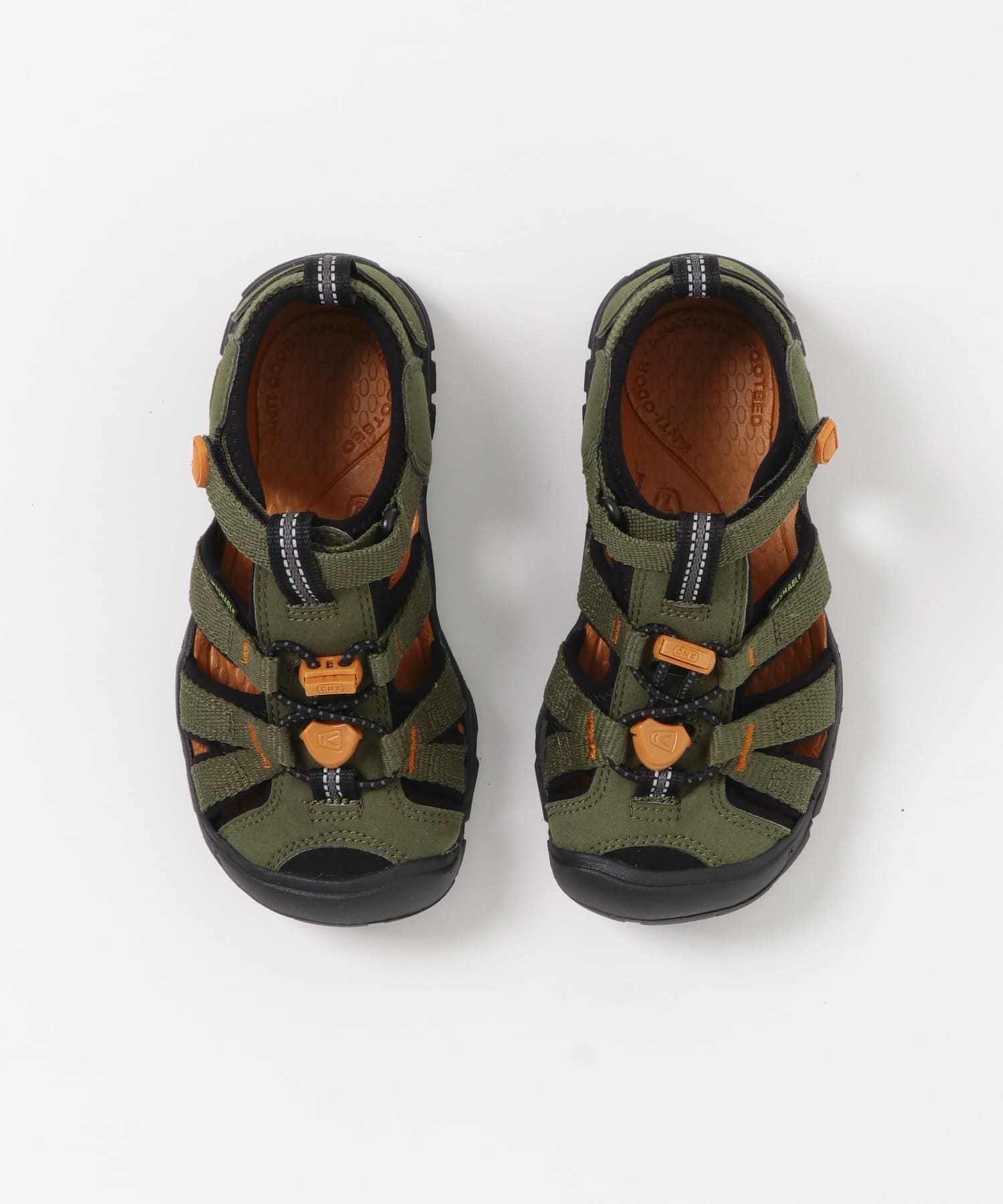 KEEN　SEACAMP II CNX(KIDS:18-19.5cm) OLIVE/GOLD 18