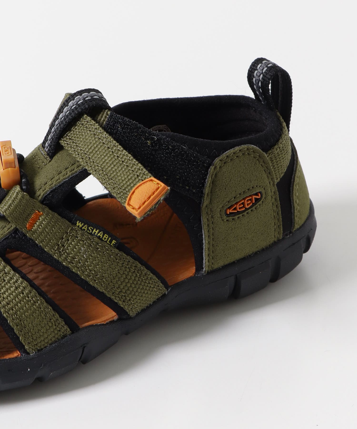 KEEN　SEACAMP II CNX(KIDS:18-19.5cm) OLIVE/GOLD 18
