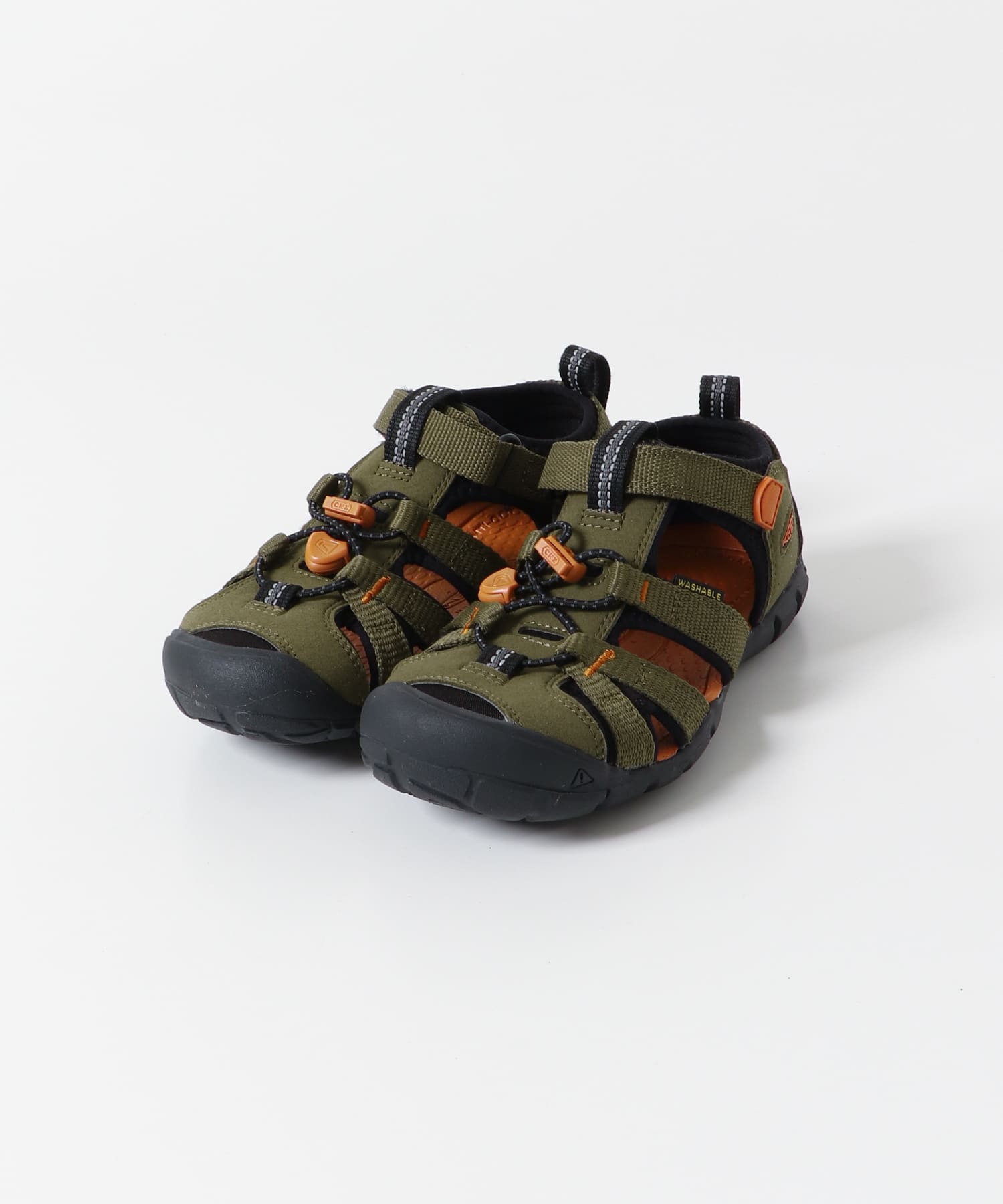 KEEN　SEACAMP II CNX(KIDS:20-21cm) OLIVE/GOLD 20