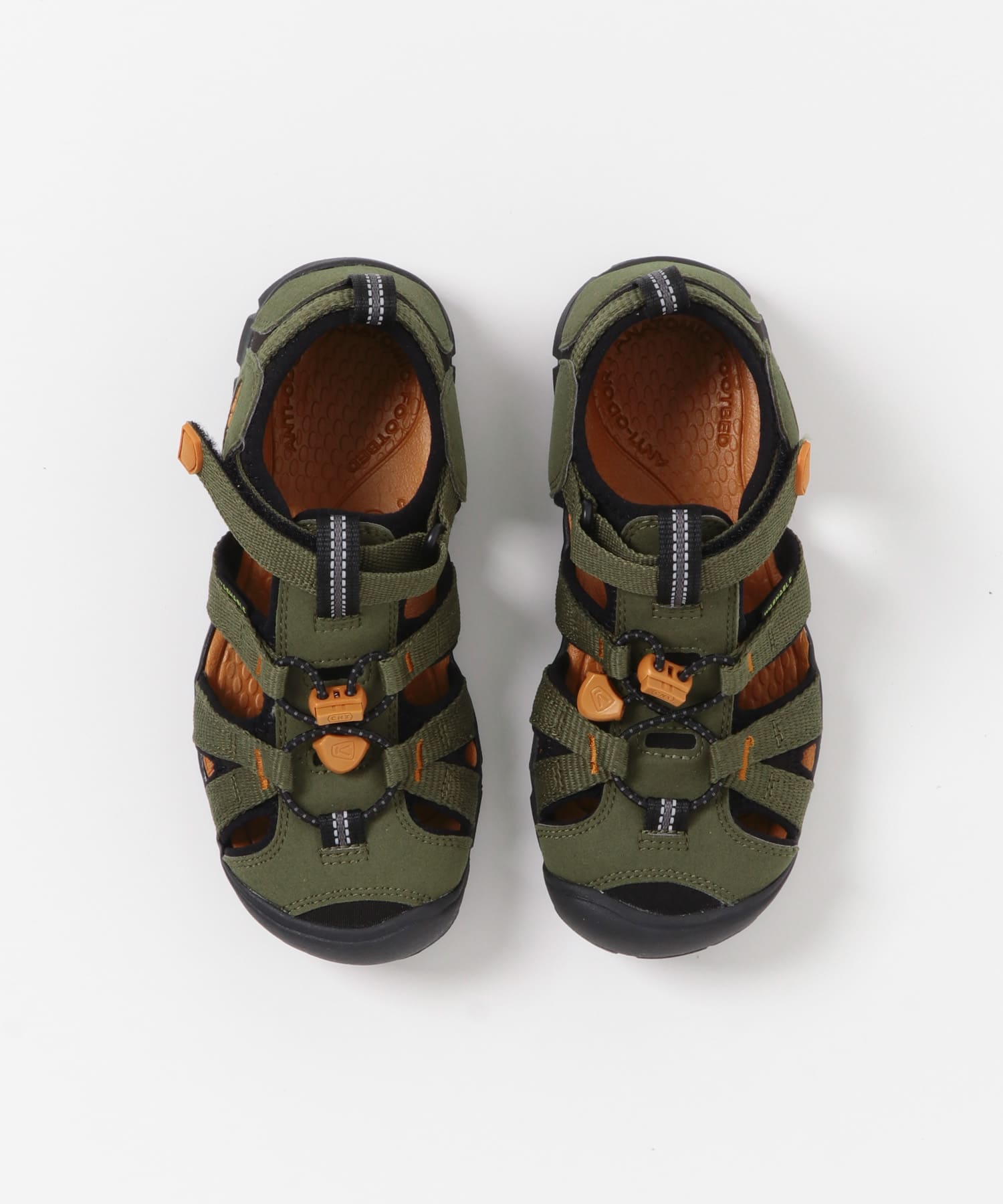KEEN　SEACAMP II CNX(KIDS:20-21cm) OLIVE/GOLD 20