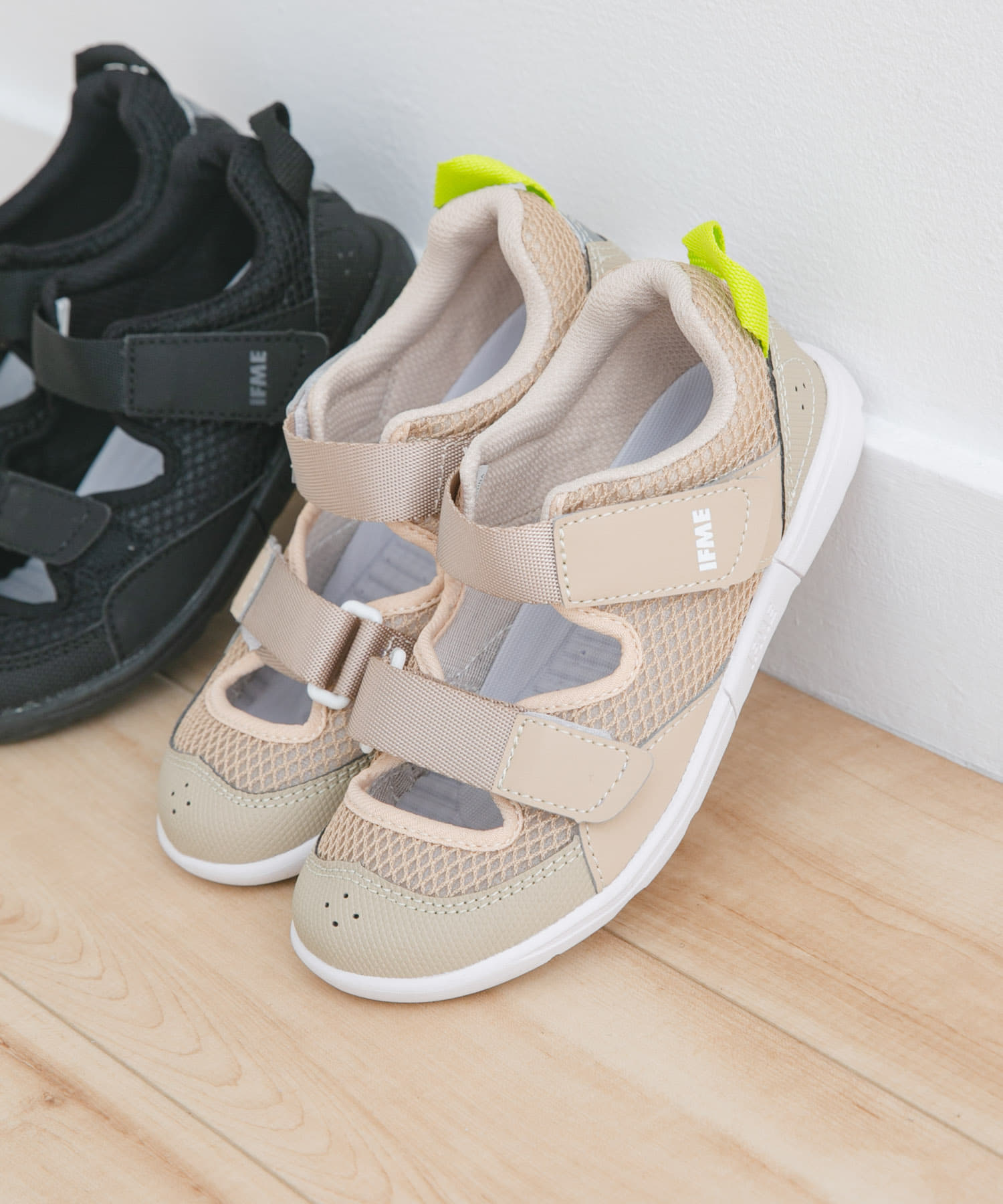 IFME　ダブルベルトウォーターシューズ(KIDS) BEIGE 15