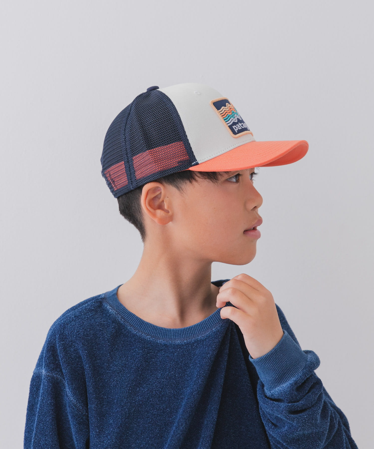 patagonia　Ks Trucker Hat(KIDS) RSCO one