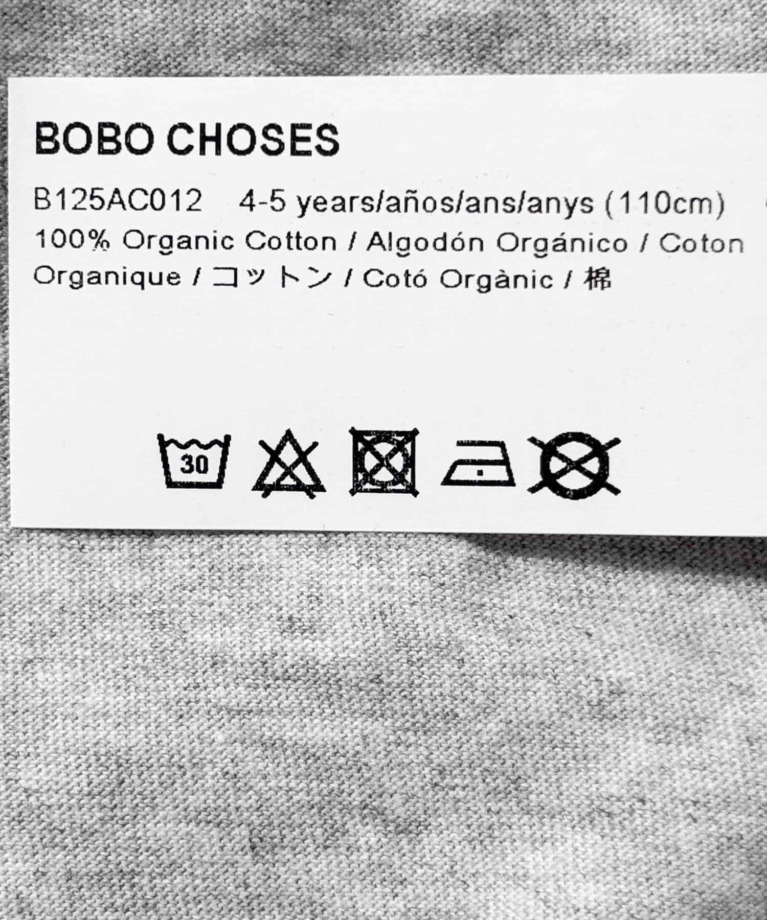 BOBO CHOSES　Happy Dog T-shirts(KIDS) GRAY 2-3y