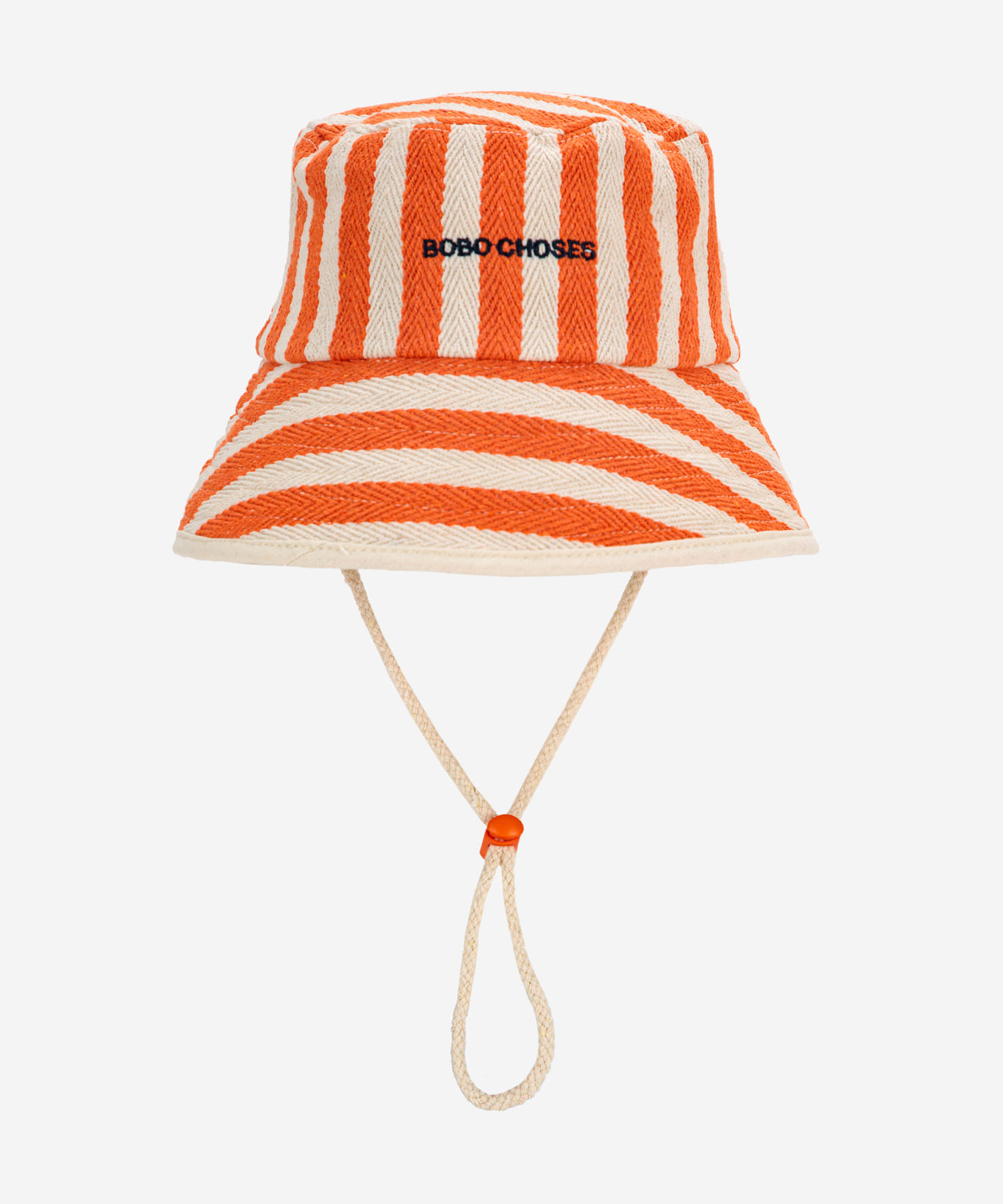 BOBO CHOSES　Striped bucket Hat(KIDS) ORANGE 52