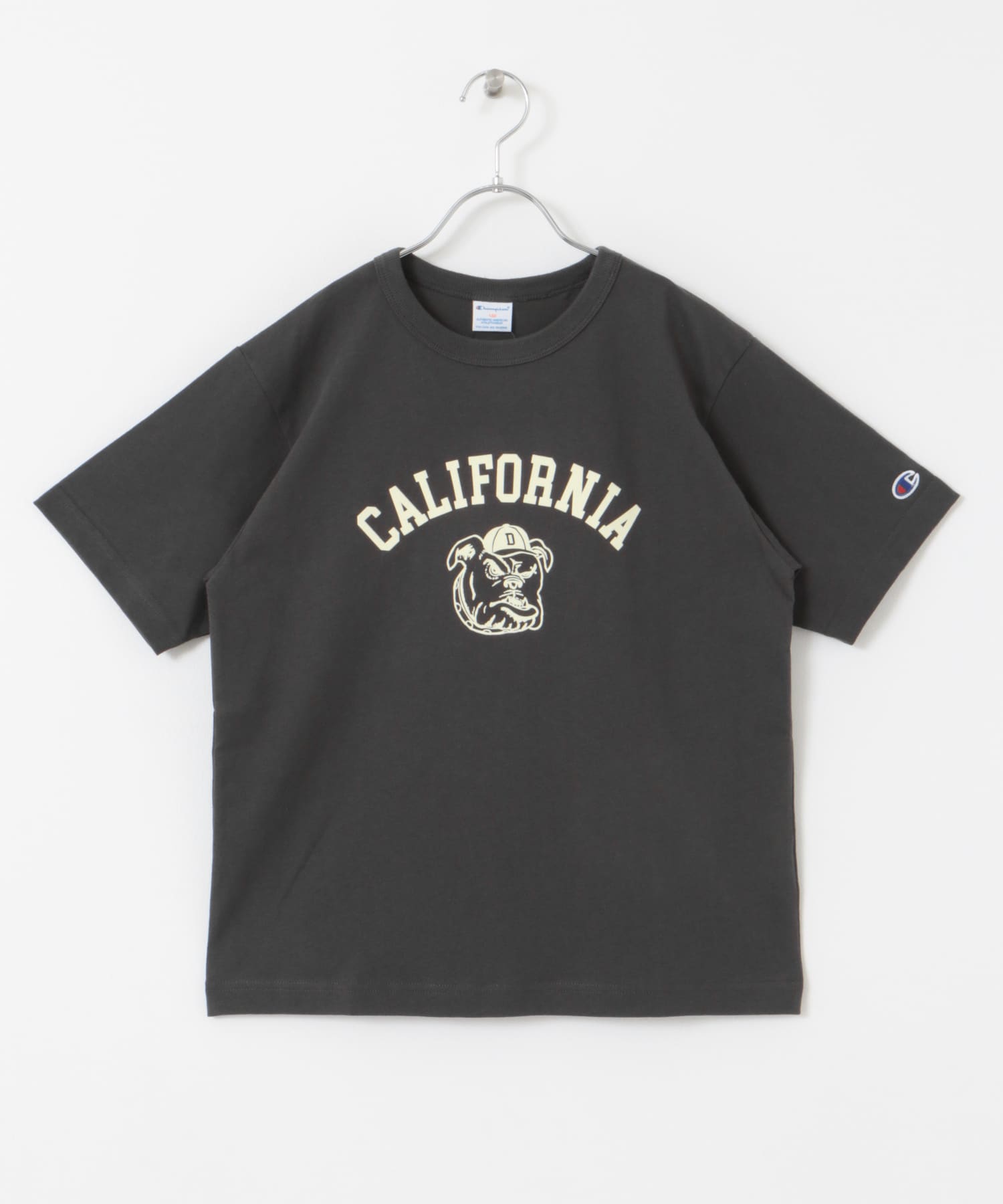 『WEB/一部店舗限定』『別注』Champion×DOORS　BULLDOG Tシャツ(KIDS) OFFBLACK 150