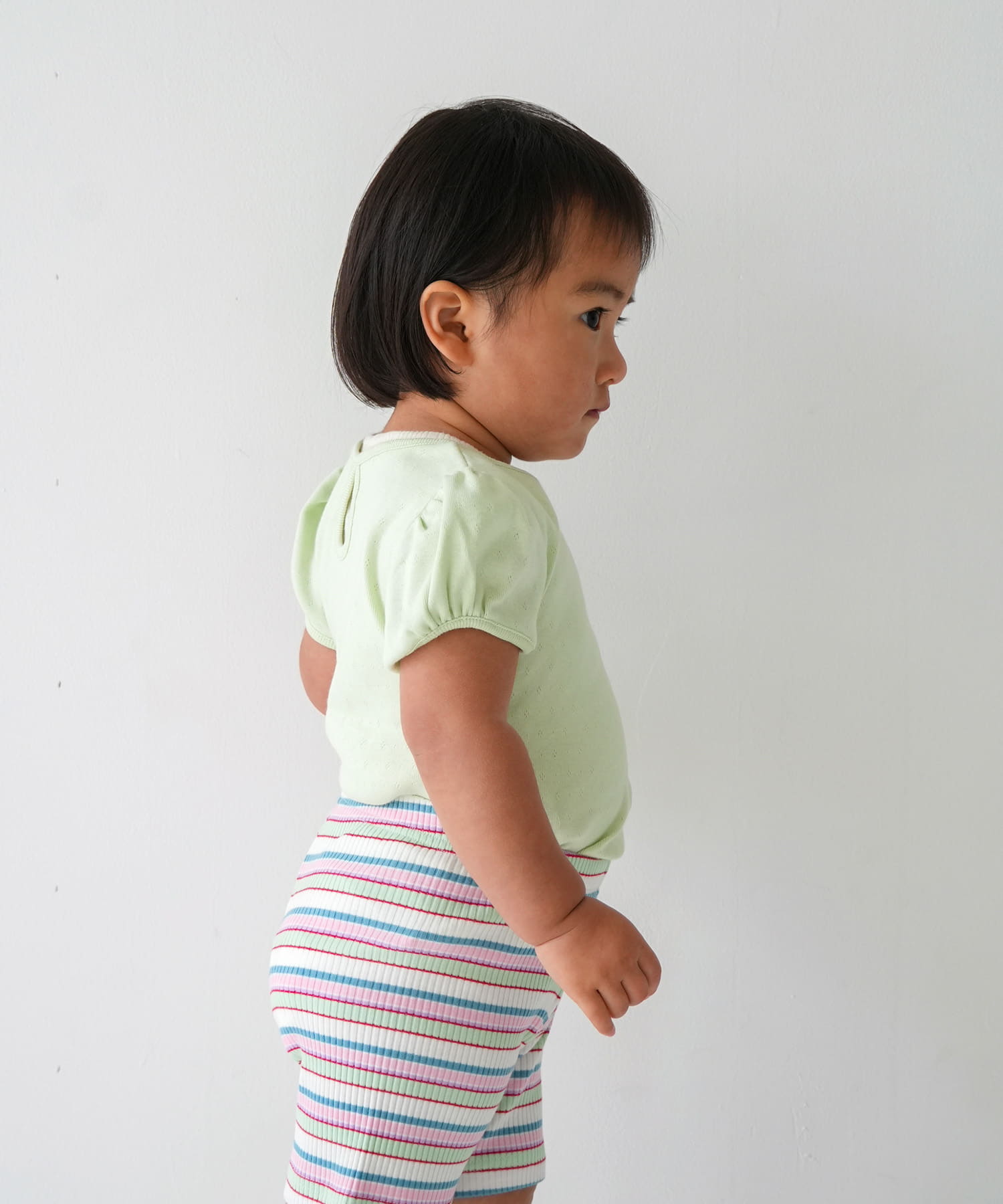 Pippi+Lotta　Eyelet puff  T-shirts(KIDS) Muscat M