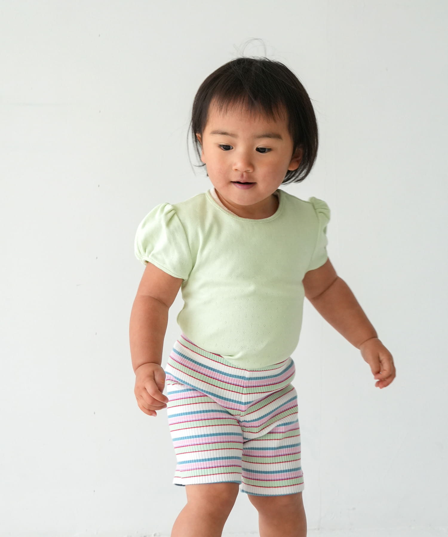 Pippi+Lotta　Eyelet puff  T-shirts(KIDS) Muscat M