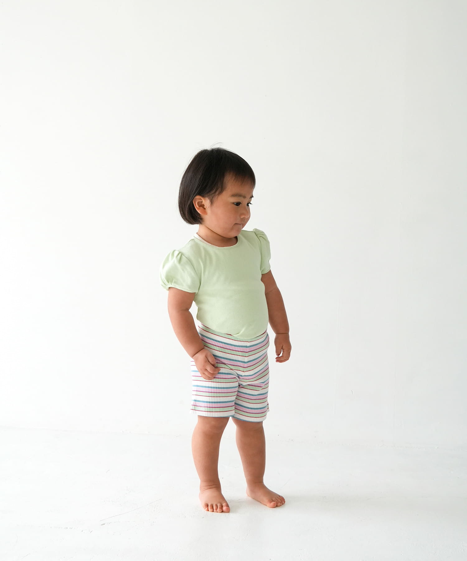 Pippi+Lotta　Eyelet puff  T-shirts(KIDS) Muscat M