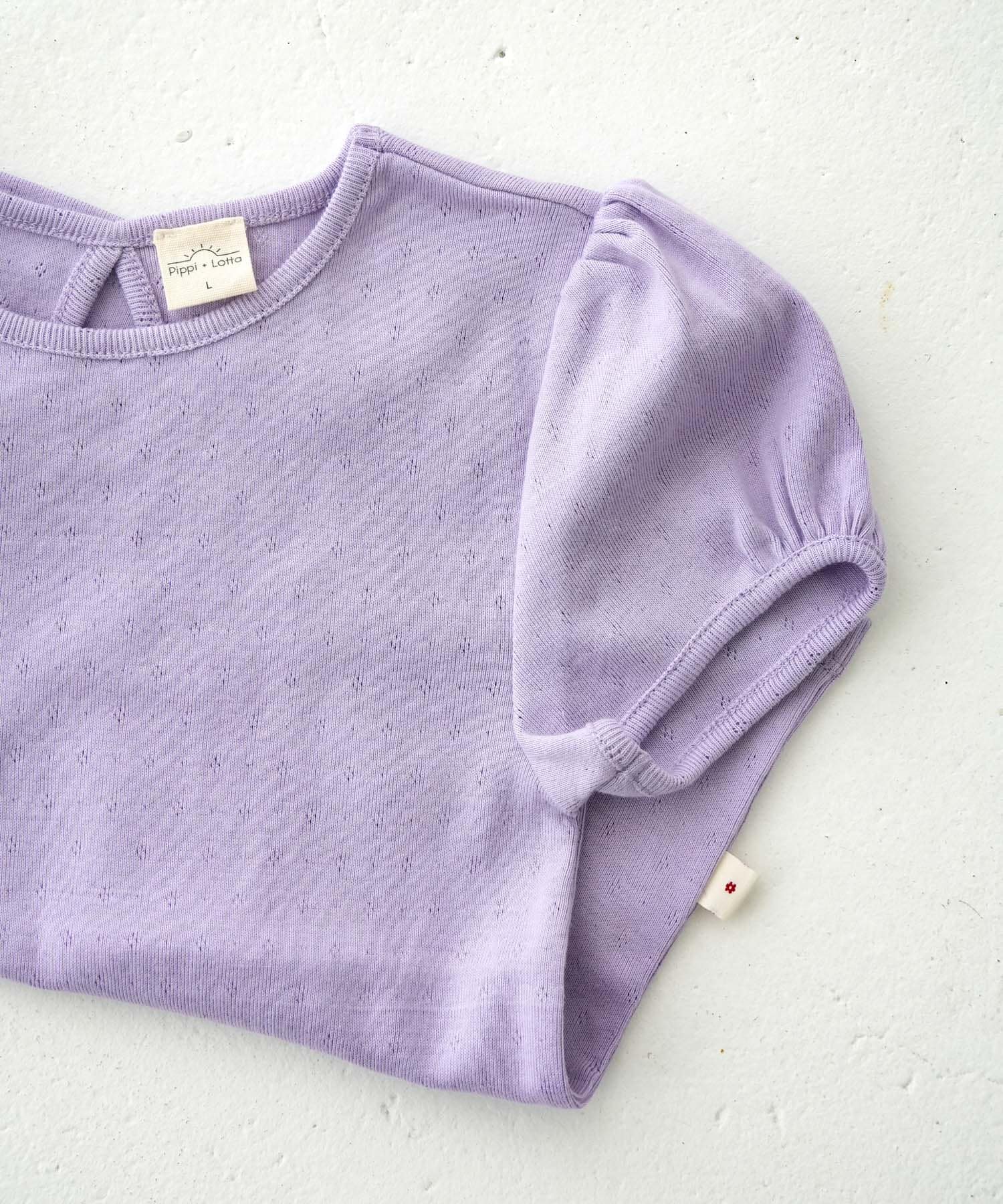 Pippi+Lotta　Eyelet puff  T-shirts(KIDS) Lilac M