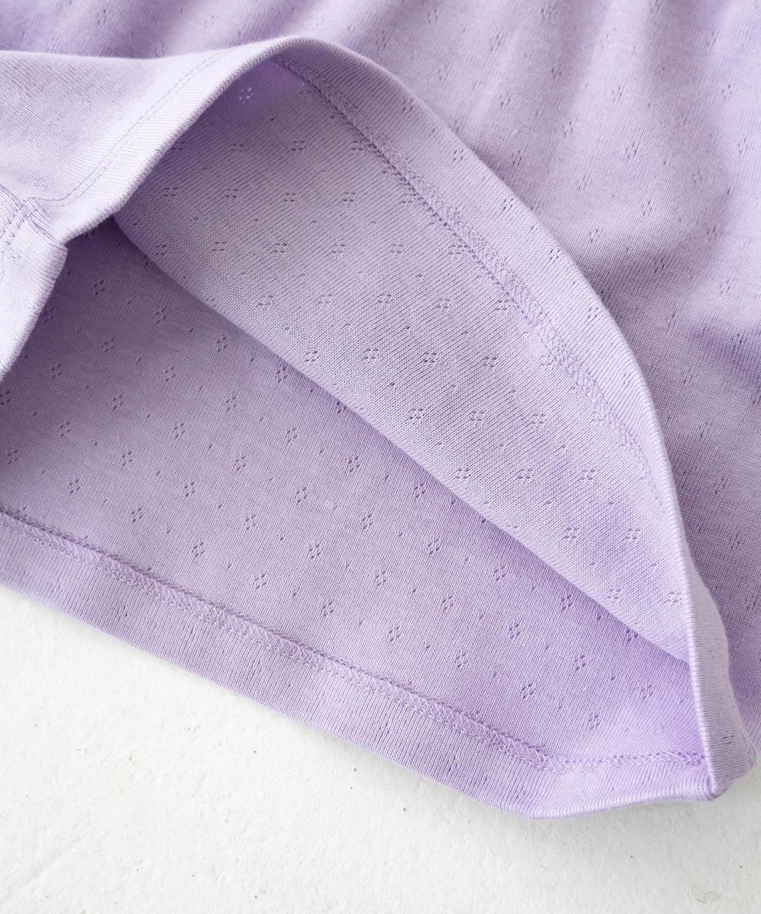 Pippi+Lotta　Eyelet puff  T-shirts(KIDS) Lilac M