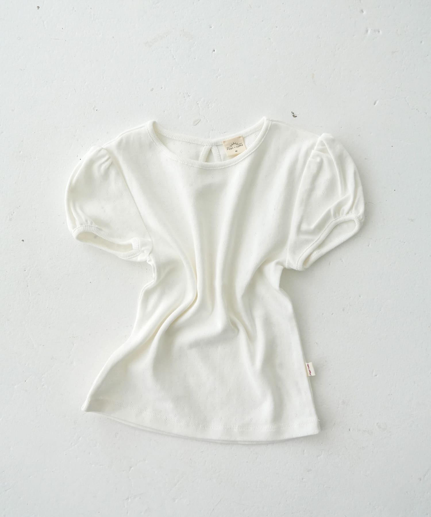 Pippi+Lotta　Eyelet puff  T-shirts(KIDS) Ivory M