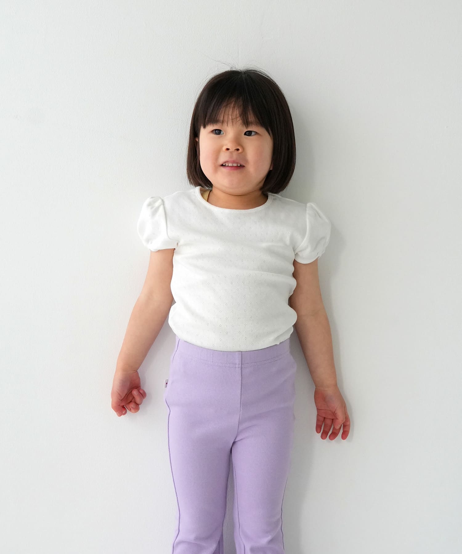 Pippi+Lotta　Eyelet puff  T-shirts(KIDS) Ivory M