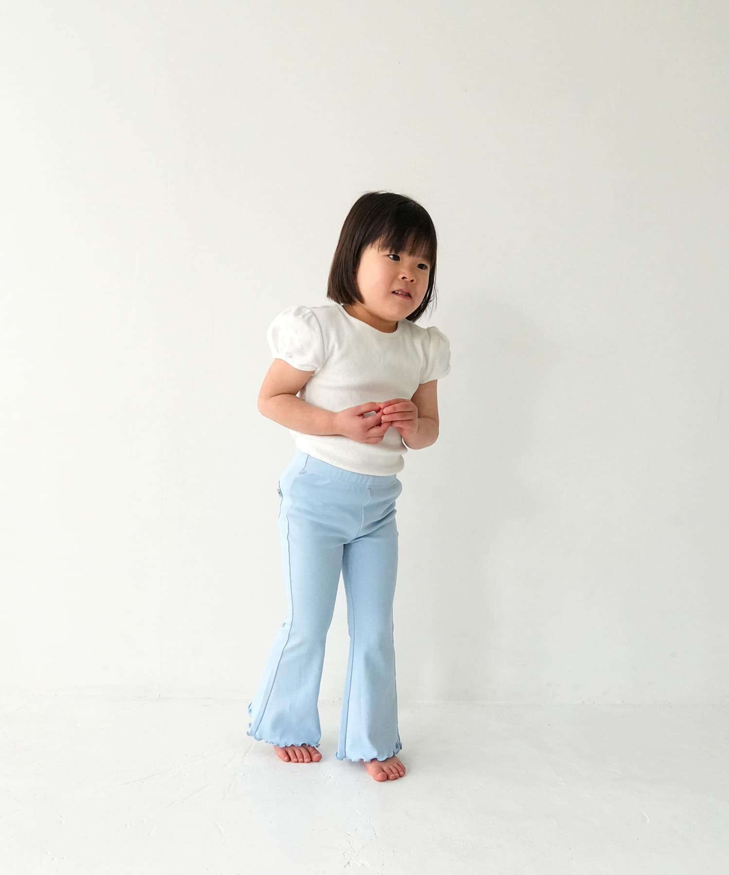 Pippi+Lotta　Eyelet puff  T-shirts(KIDS) Ivory L