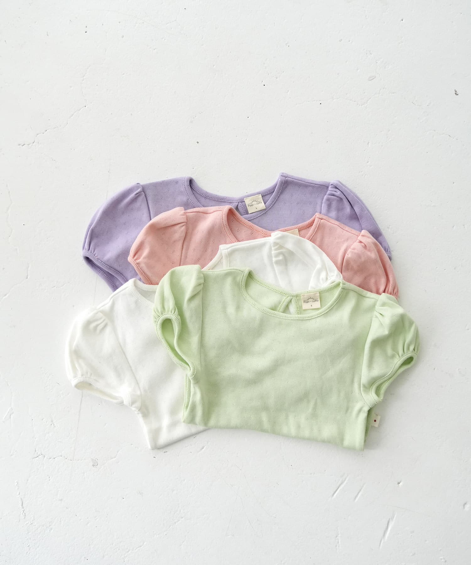Pippi+Lotta　Eyelet puff  T-shirts(KIDS) Ivory L