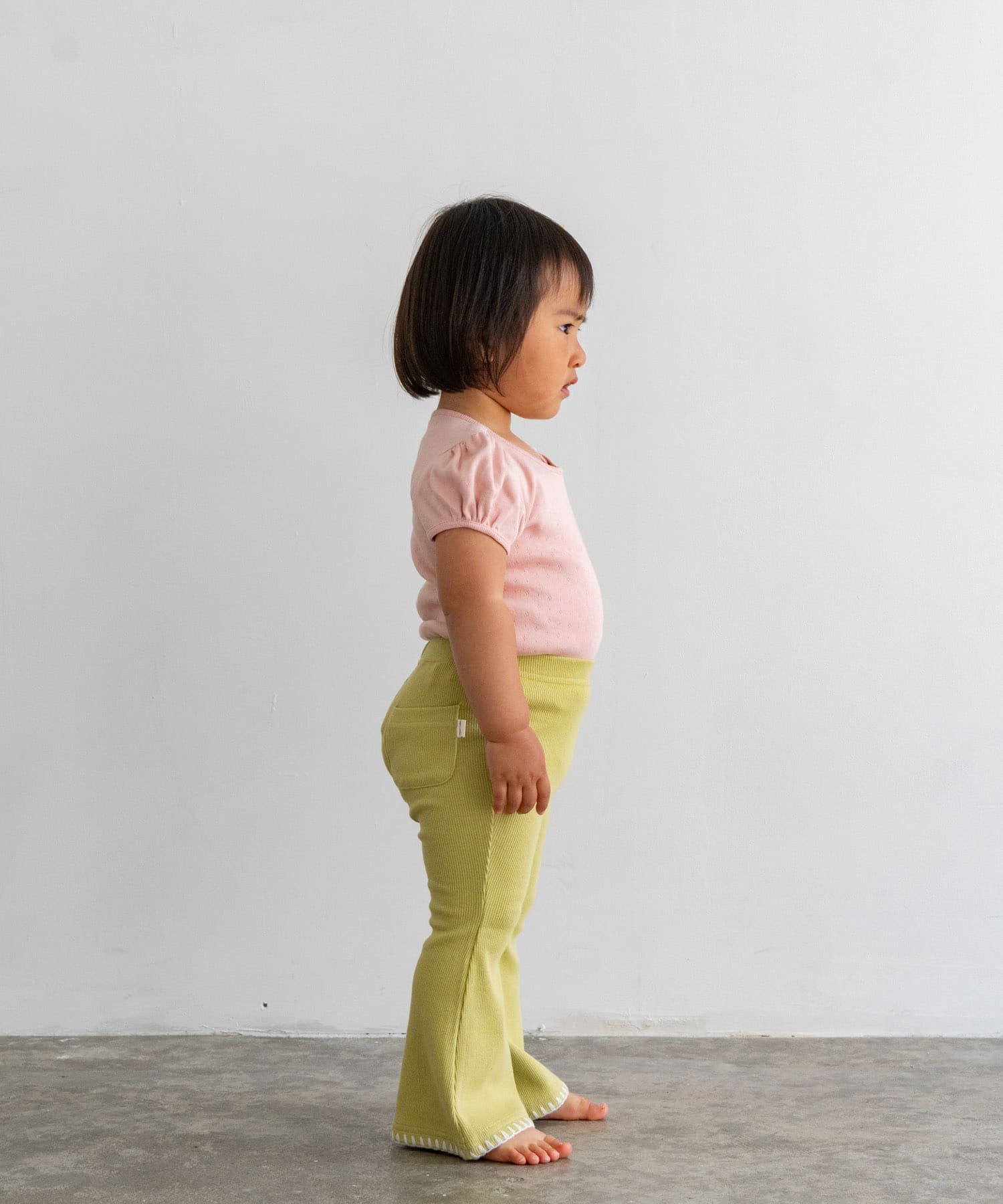 Pippi+Lotta　Eyelet puff  T-shirts(KIDS) Peach L