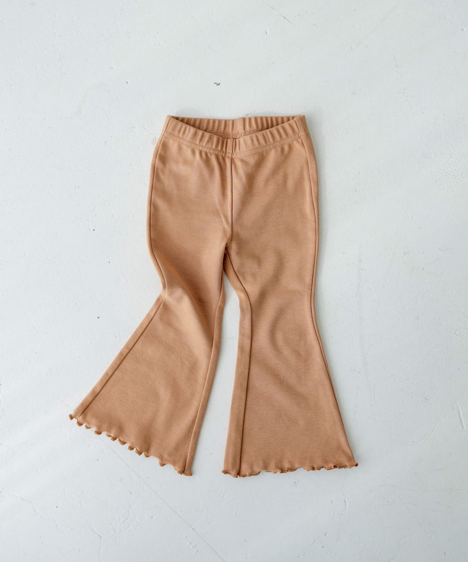 Pippi+Lotta　Flare cotton pants(KIDS) Almond L