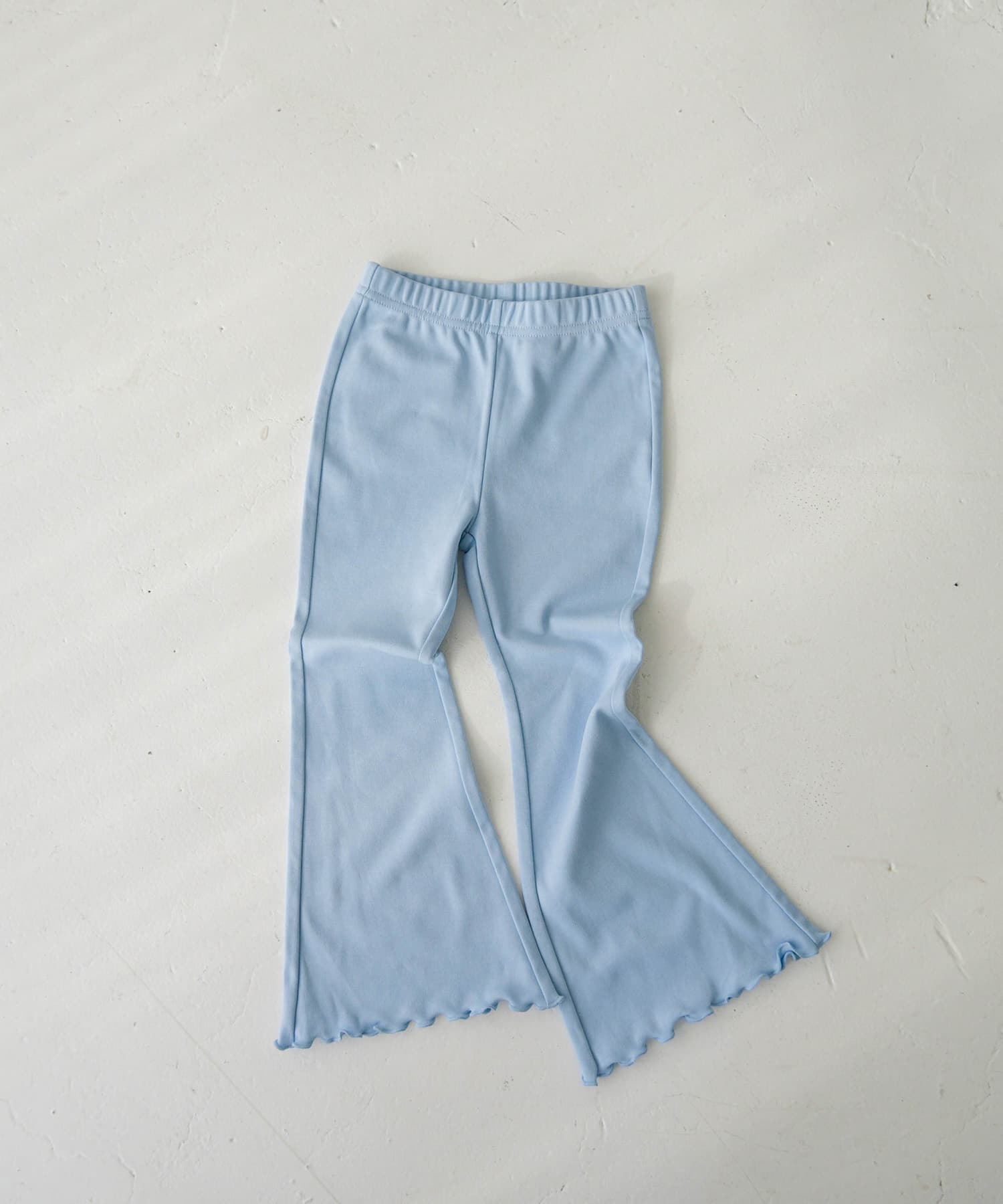 Pippi+Lotta　Flare cotton pants(KIDS) Light blue L
