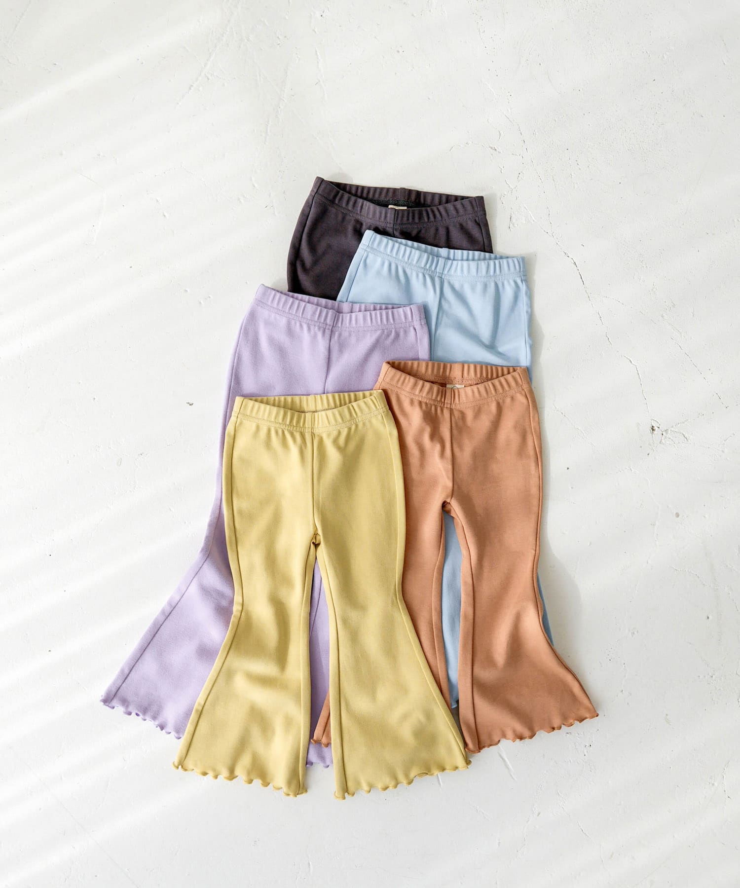 Pippi+Lotta　Flare cotton pants(KIDS) Light blue L