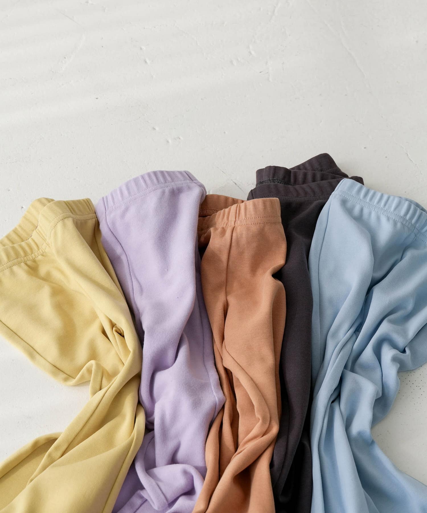 Pippi+Lotta　Flare cotton pants(KIDS) Light blue XL