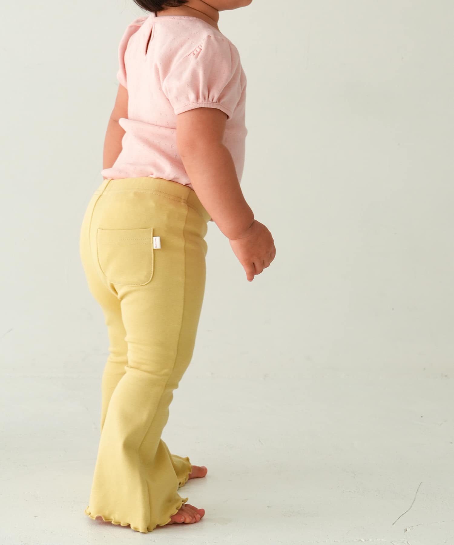 Pippi+Lotta　Flare cotton pants(KIDS) Pear M