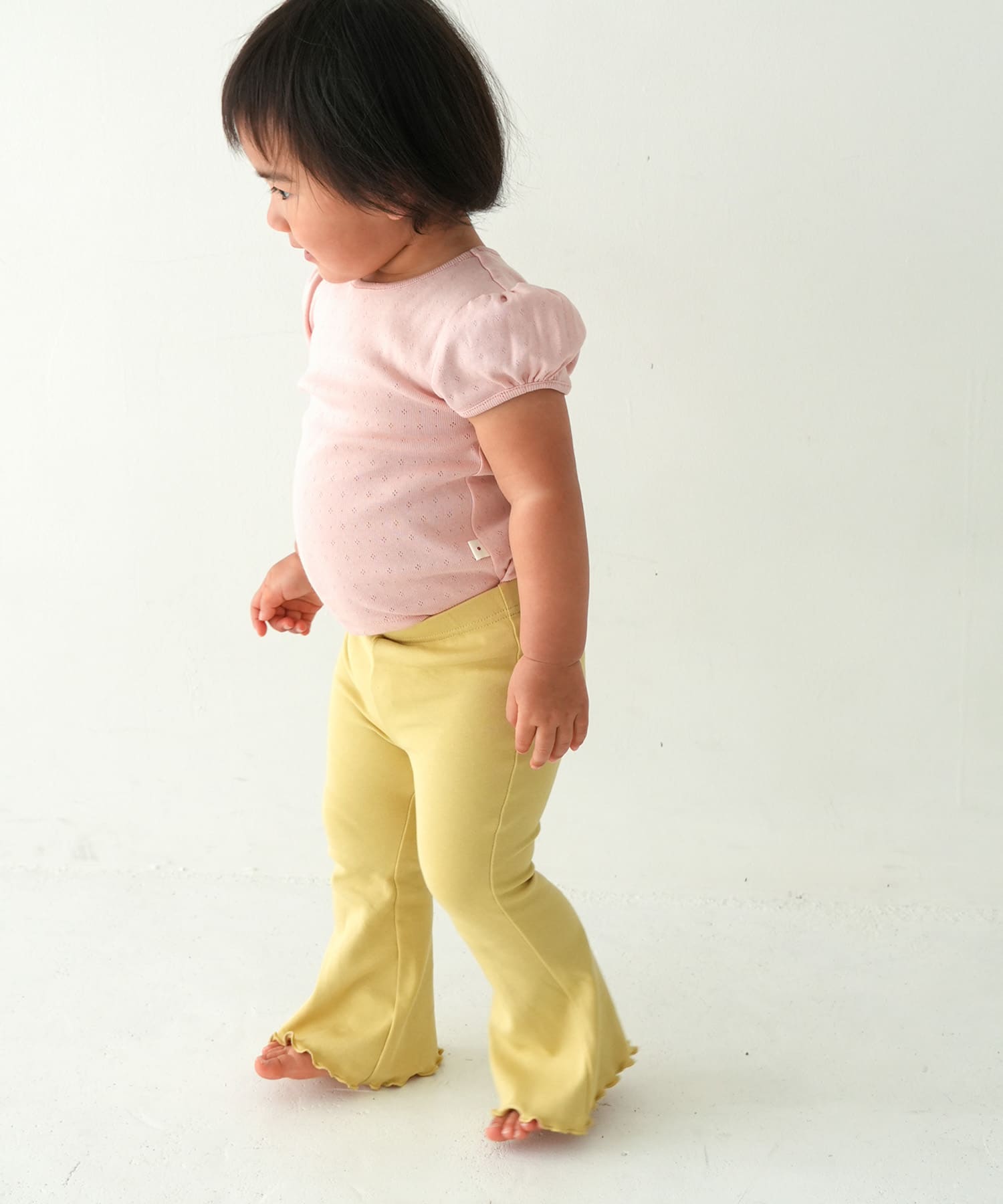 Pippi+Lotta　Flare cotton pants(KIDS) Pear M