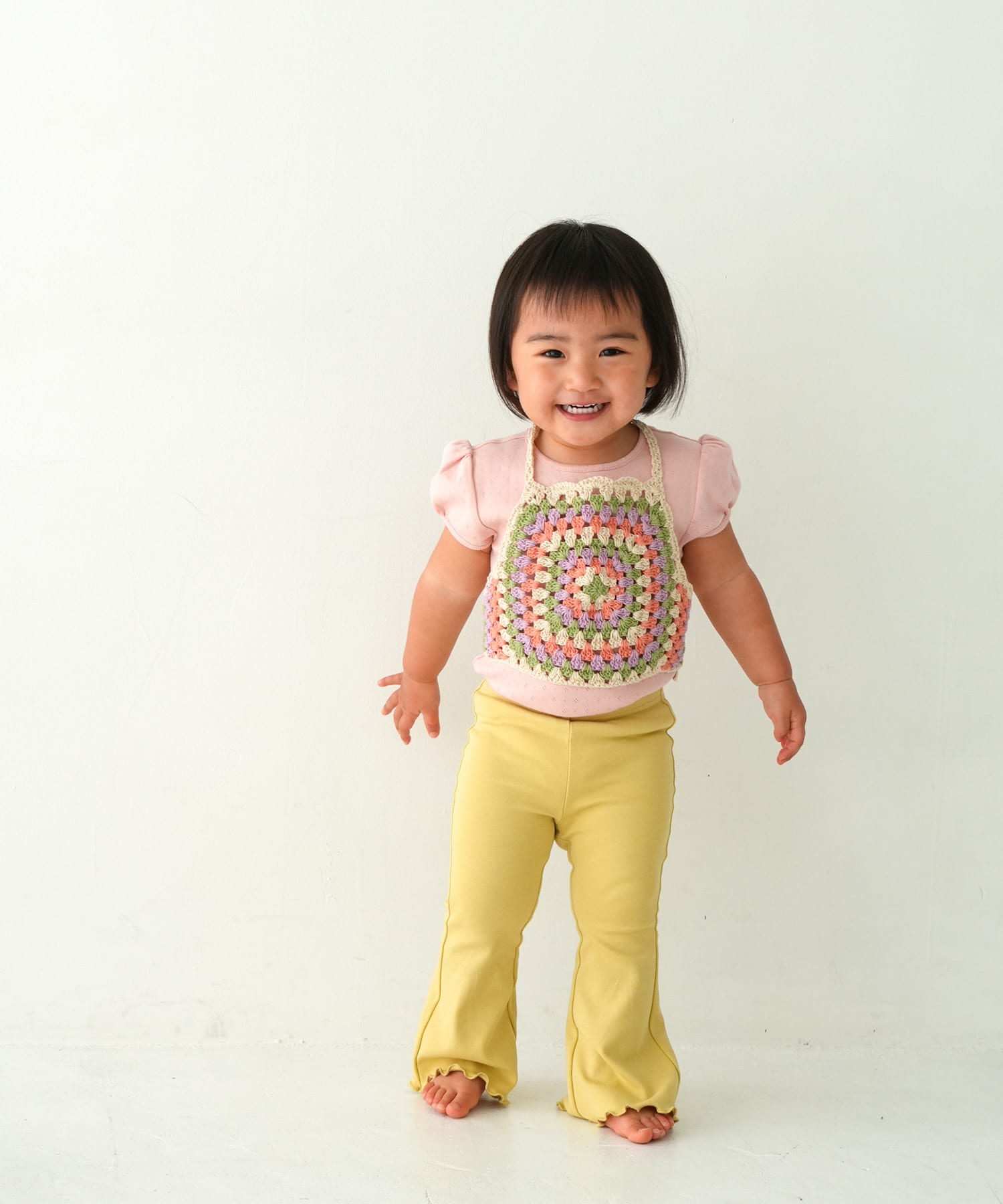 Pippi+Lotta　Flare cotton pants(KIDS) Pear M