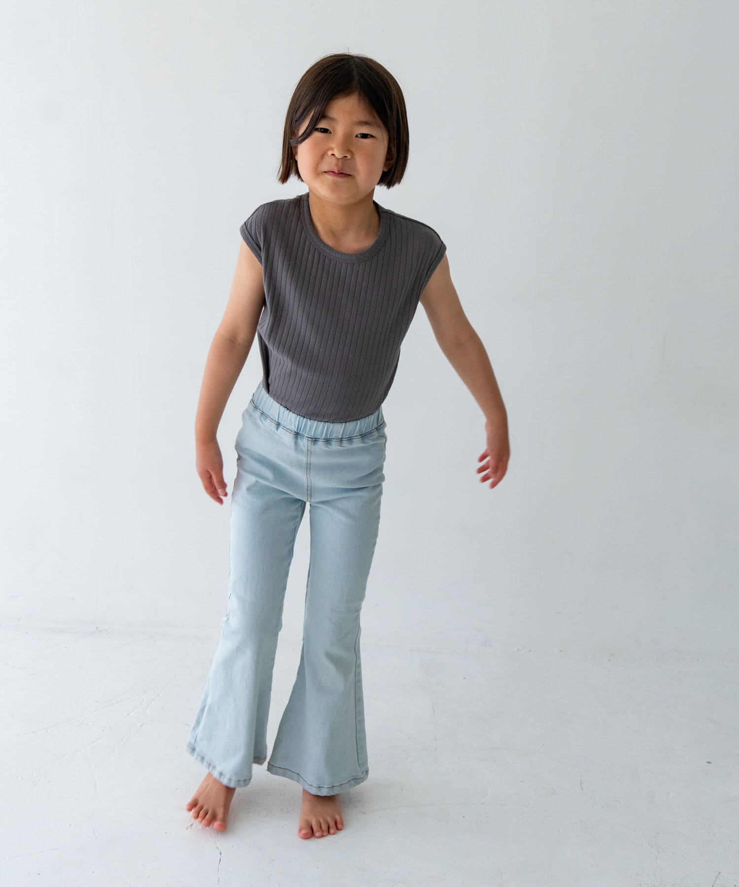 Pippi+Lotta　Flare denim(KIDS) Light L