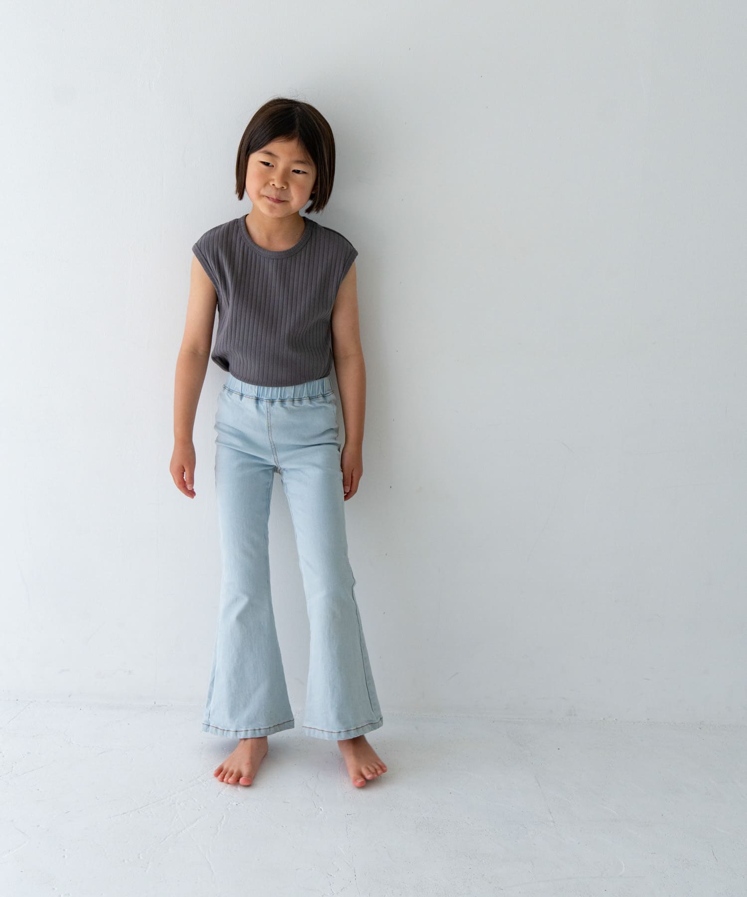 Pippi+Lotta　Flare denim(KIDS) Light XL